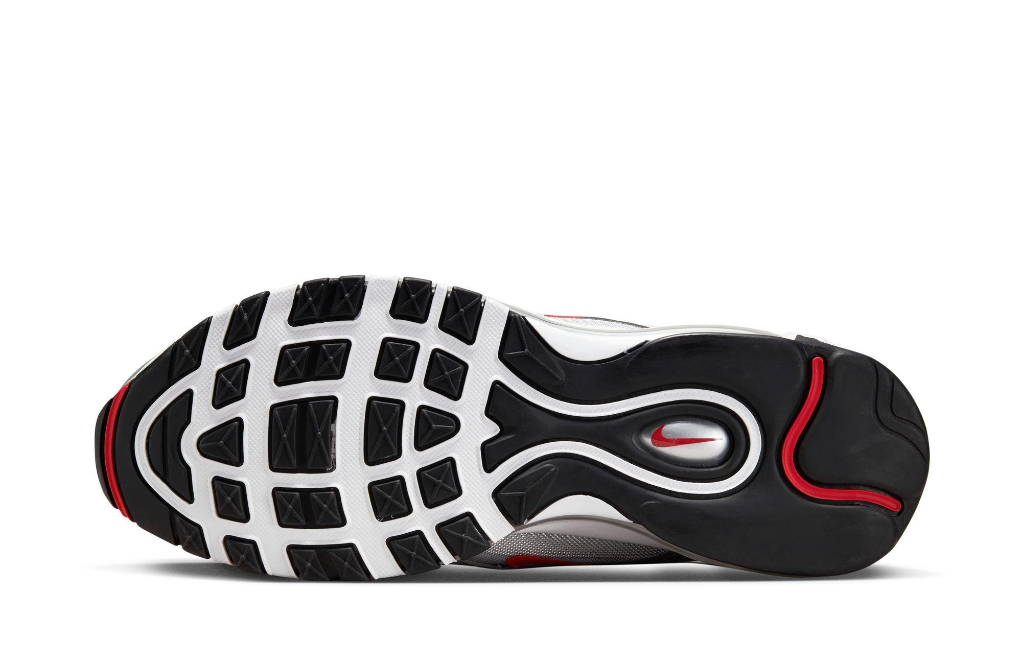 Nike Air Max 97 OG​ "Metallic Silver/University Red/Black" sole