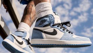 Nike Air Jordan 1 Retro High Off-White University Blue | Size 13, Sneaker in Orange/Blue/White