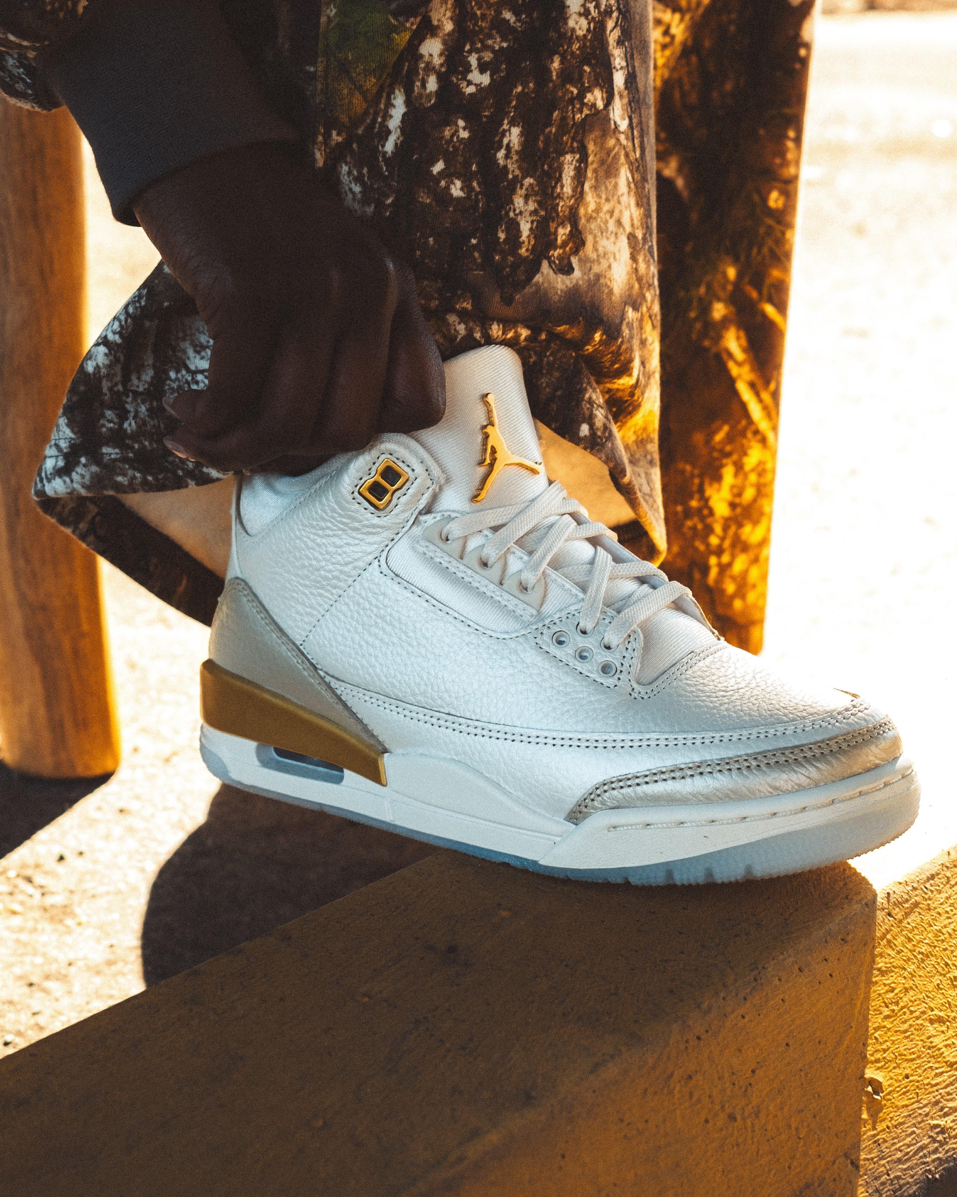 Jordan 3 Retro "Sail and Pale Ivory" Right Side of Shoe