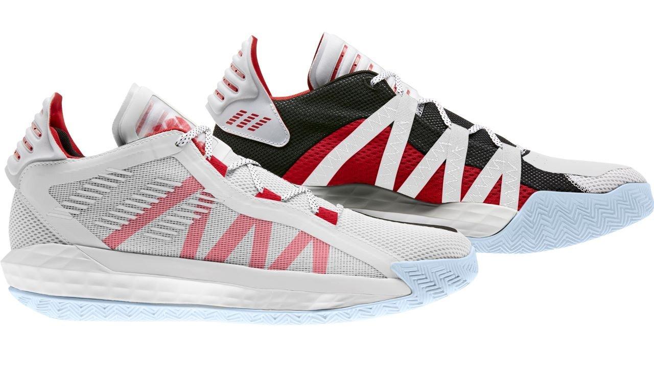 Sneakers Release adidas Dame Time White Scarlet Men