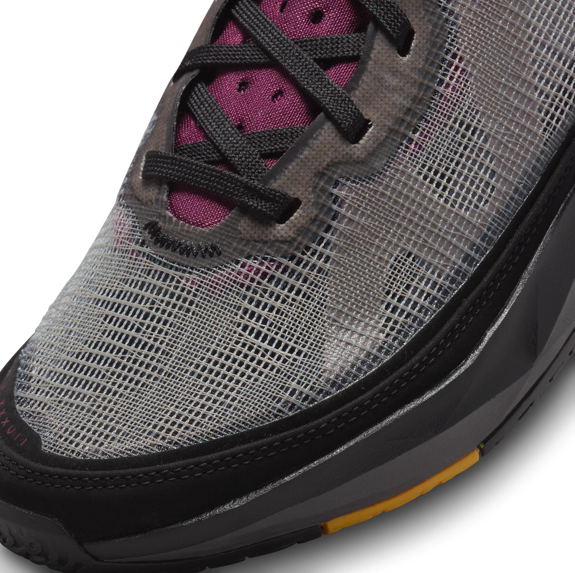 Jordan XXXVII "Black/Bordeaux/Midnight Fog" Men's Basketball Shoe Dropping 1/5 toe