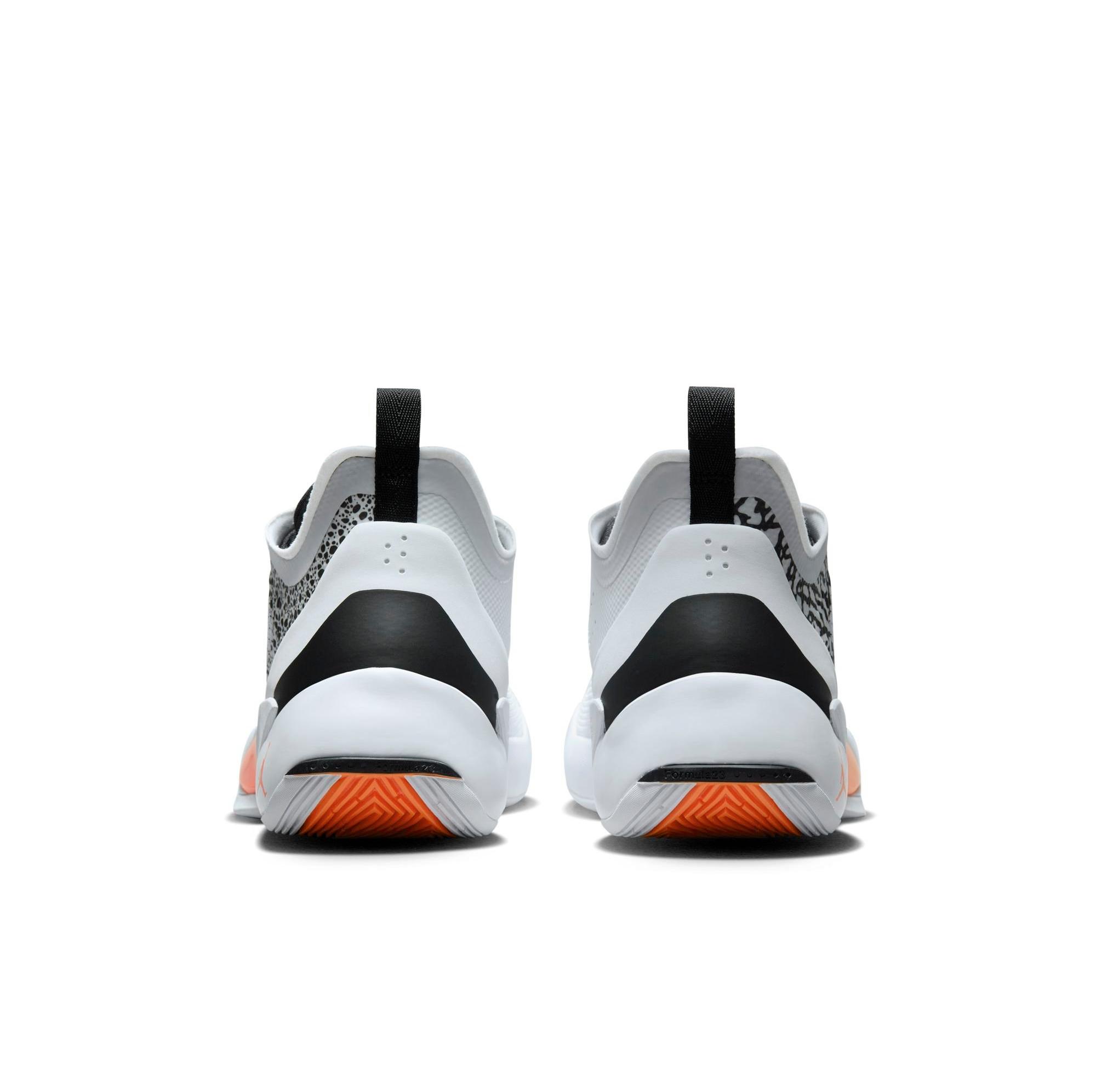Jordan Luka 1 "White/Total Orange/Black" Men's & Kids' Shoe Launching 2/20 heel side by side
