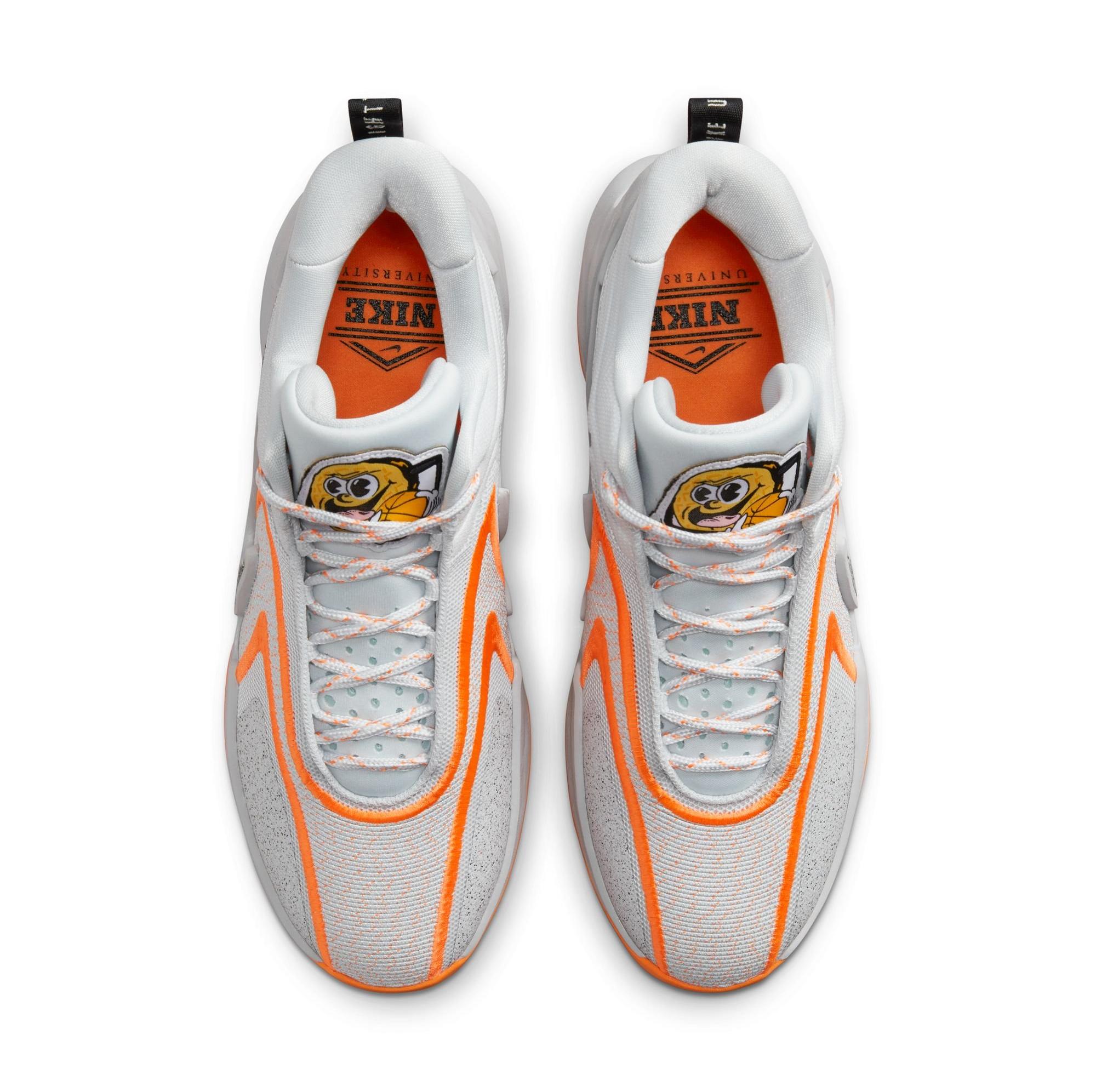 Nike Cosmic Unity 2 "Wolf Grey/Black/Pure Platinum/Cone" Men's Basketball Shoe Launching 3/1 top view