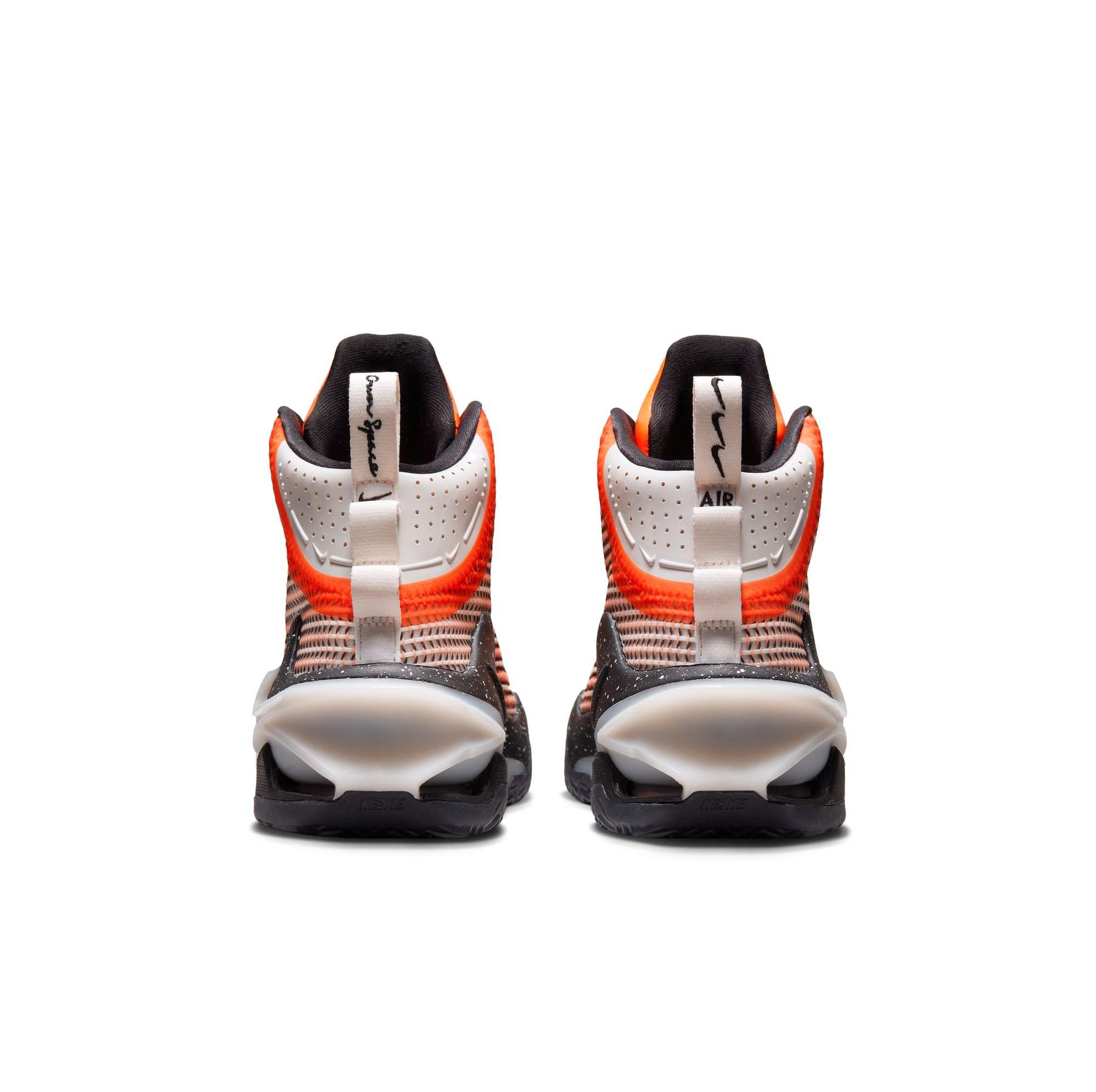 Nike Air Zoom G.T. Jump 2 "Total Orange/Black-Cone-Phantom" Men's Basketball Shoe Launching 3/1 heel side by side