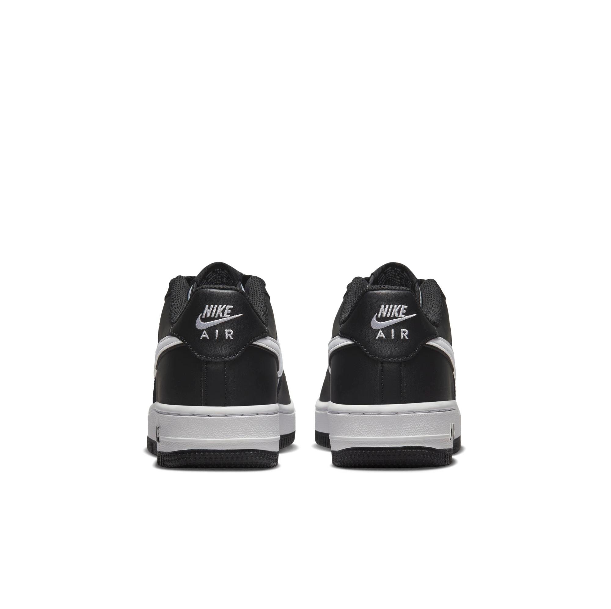 Nike Air Force 1 LV8 2 "Black/White" Grade School, Preschool & Toddler Kids' Shoe Launching 2/7 heel side by side