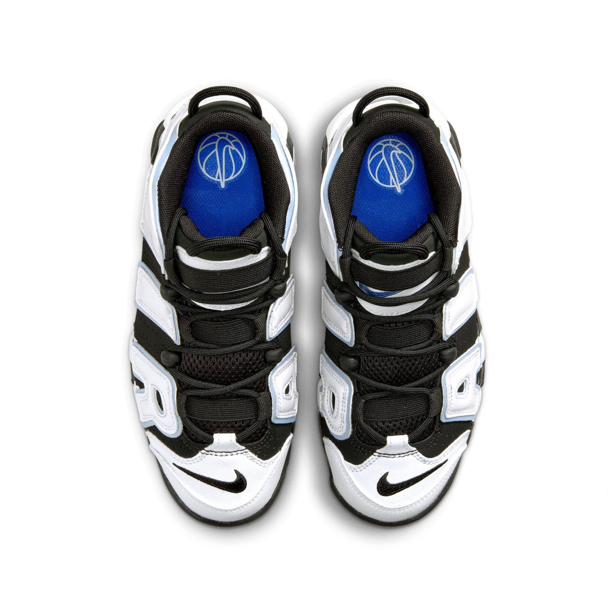 Sneakers Release – Nike Air More Uptempo “Black/White/Cobalt  Bliss” Grade School, Preschool & Toddler Kids’ Shoe  Launching 2/17