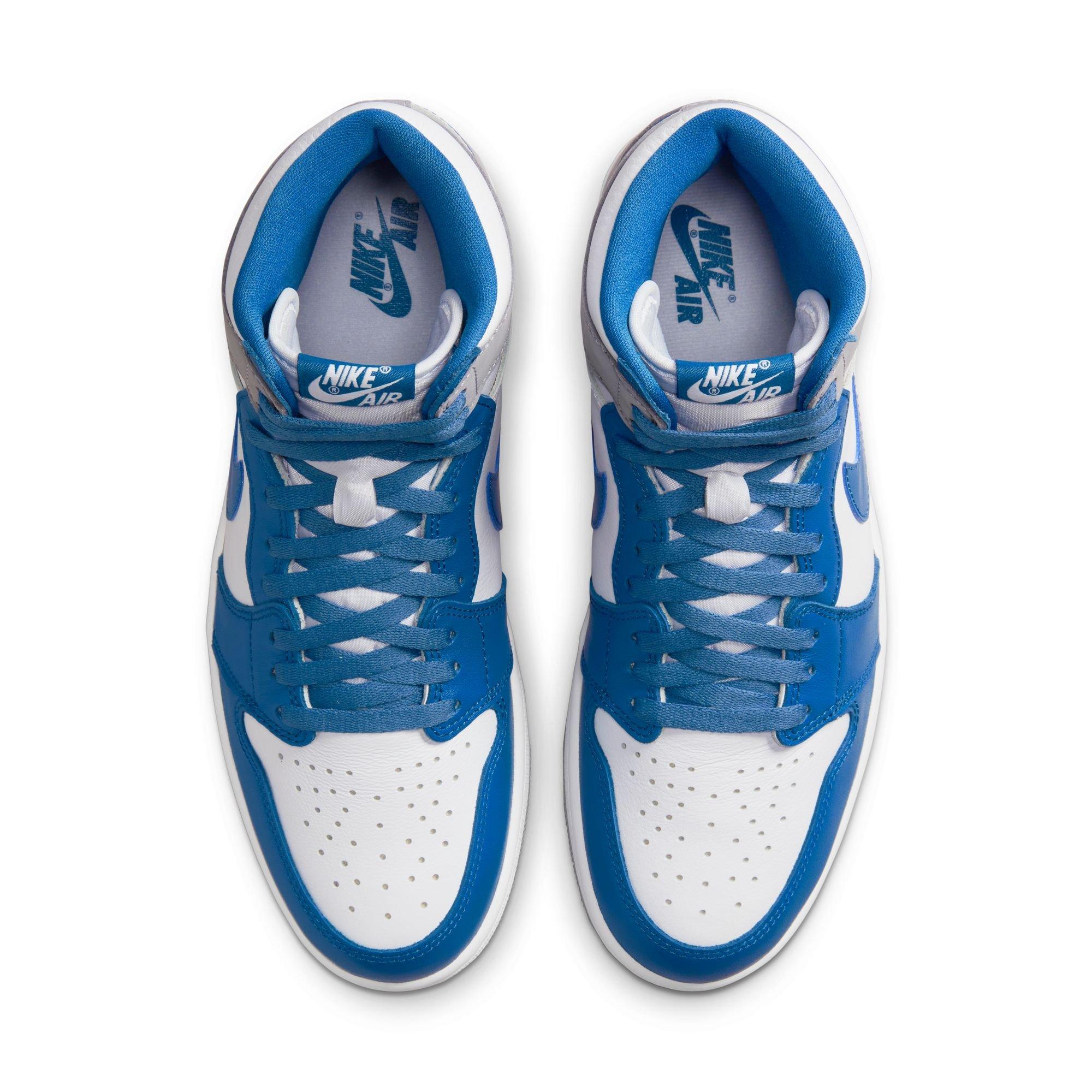 retro 1 blue and white