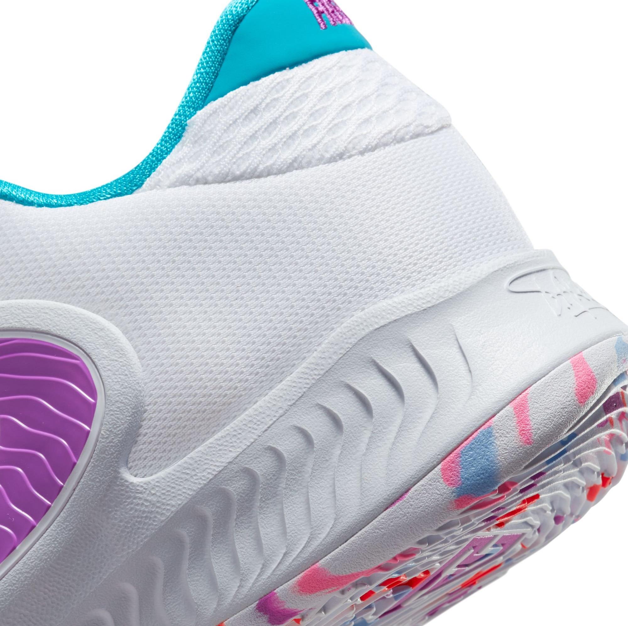 Nike Zoom Freak 4 "White/Fuchsia Dream/Football Grey" Preschool and Grade School Kids' Shoe Launching 2/1 heel