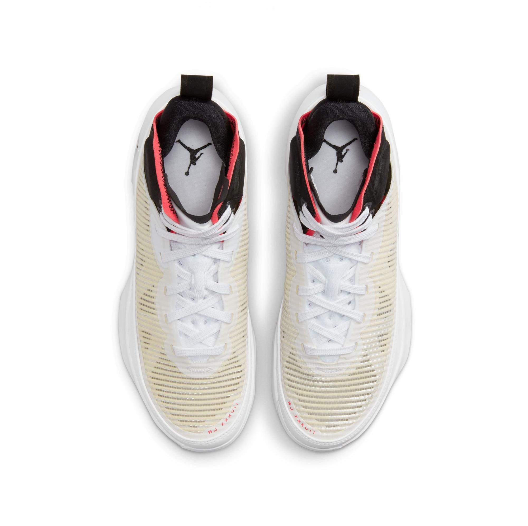 Sneakers Release – Jordan XXXVII “White/Black/Siren Red” Grade School ...