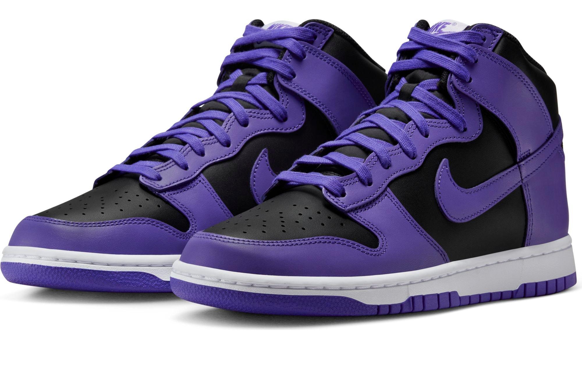 Nike Dunk High Retro BTTYS "TCU" side by side