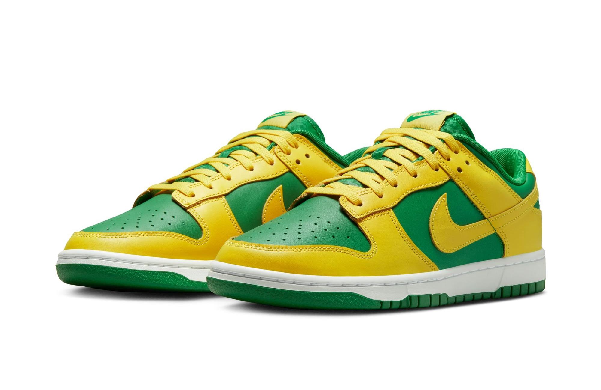 Nike Dunk Low Retro BTTYS "Oregon" Men's Shoe Launching 2/15 side by side