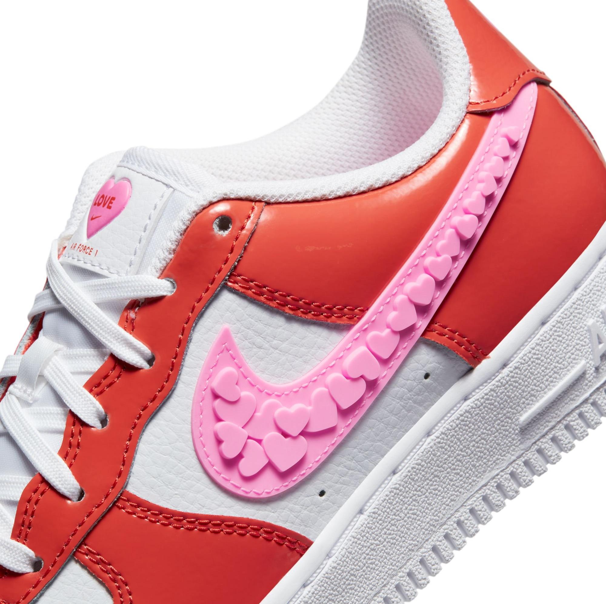 Nike Air Force 1 Custom Low Pink Swoosh Casual Shoes Men Women Kids Sizes