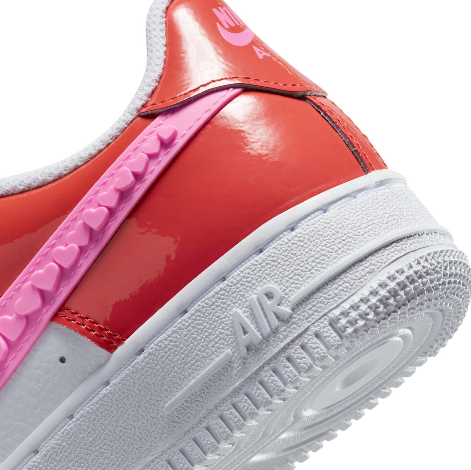 Nike Air Force 1 LV8 "Valentine's Day" Grade School, Preschool & Toddler Kids' Shoe Launching 2/7 heel