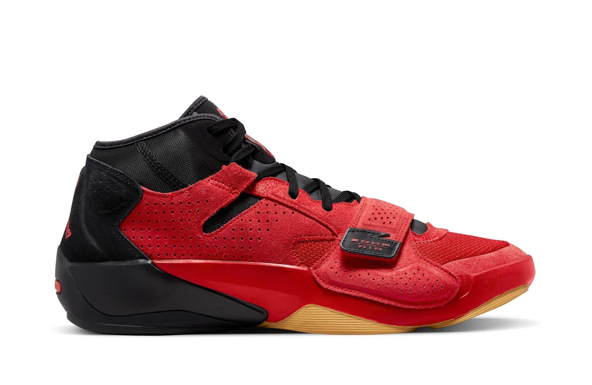Jordan Zion 2 "University Red/Black/Bright Crimson" ​Men's & Kids' Shoes Launching 1/12 right side