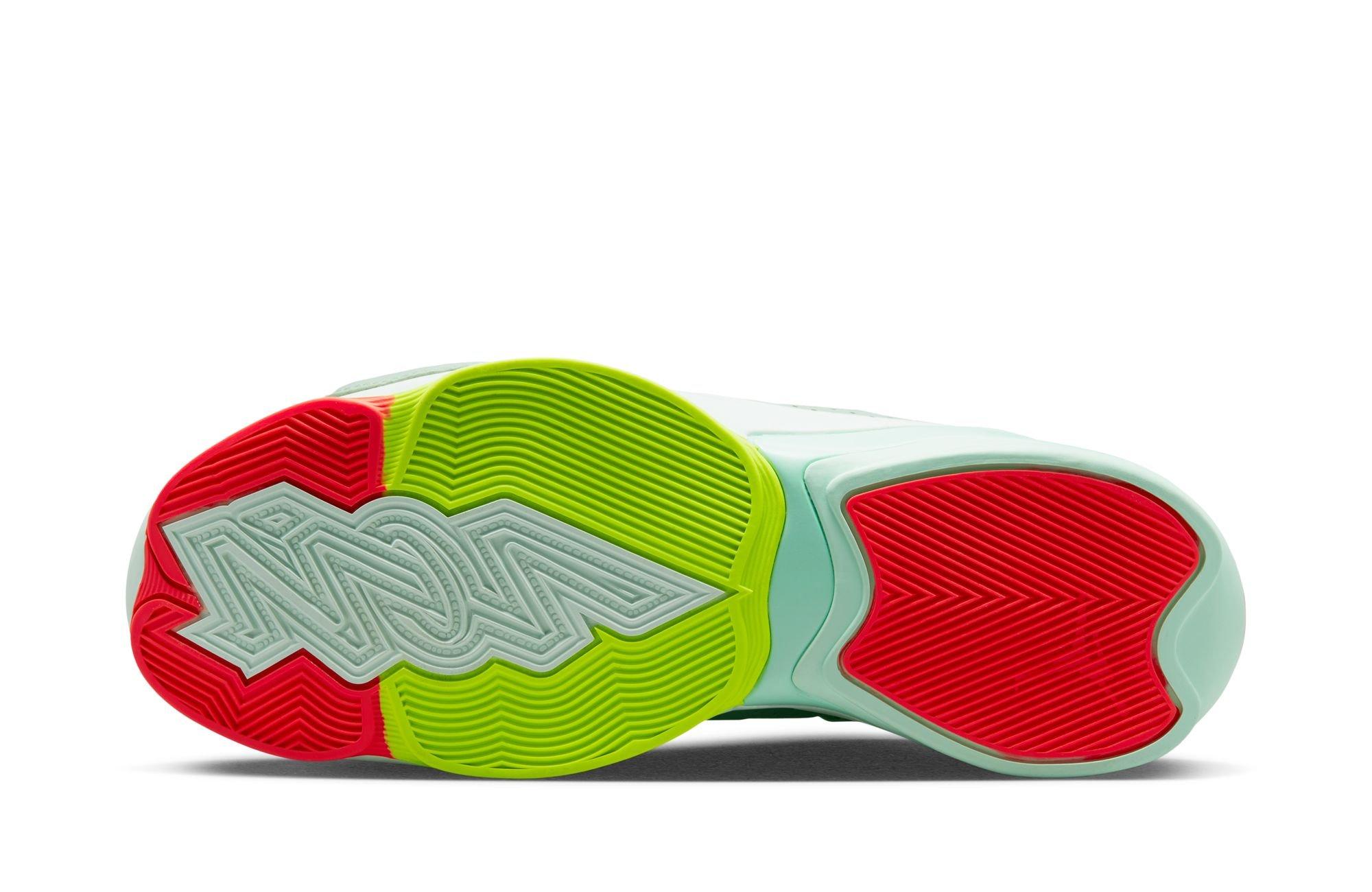 Jordan Zion 2 "Barely Green/Flash Crimson/Volt" Men's Basketball Shoe Launching 3/1 sole