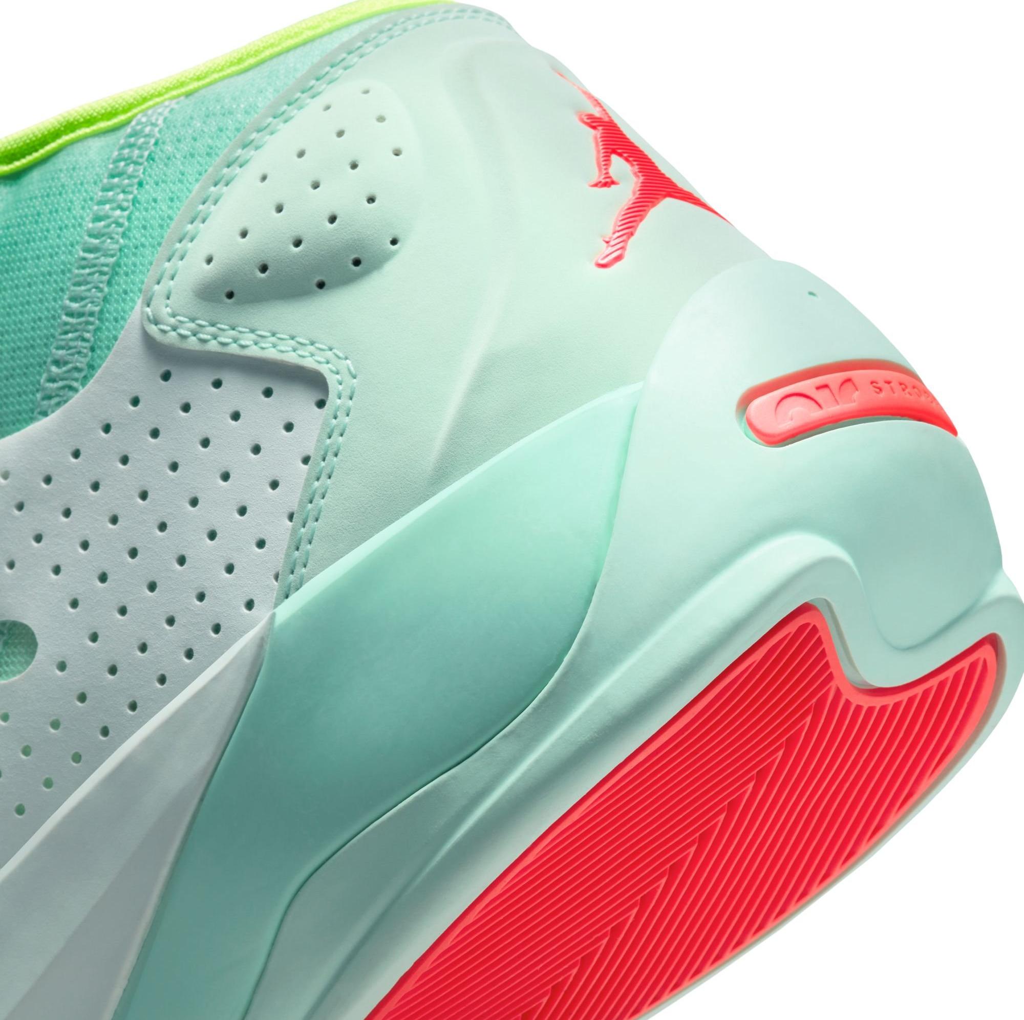 Jordan Zion 2 "Barely Green/Flash Crimson/Volt" Men's Basketball Shoe Launching 3/1 heel