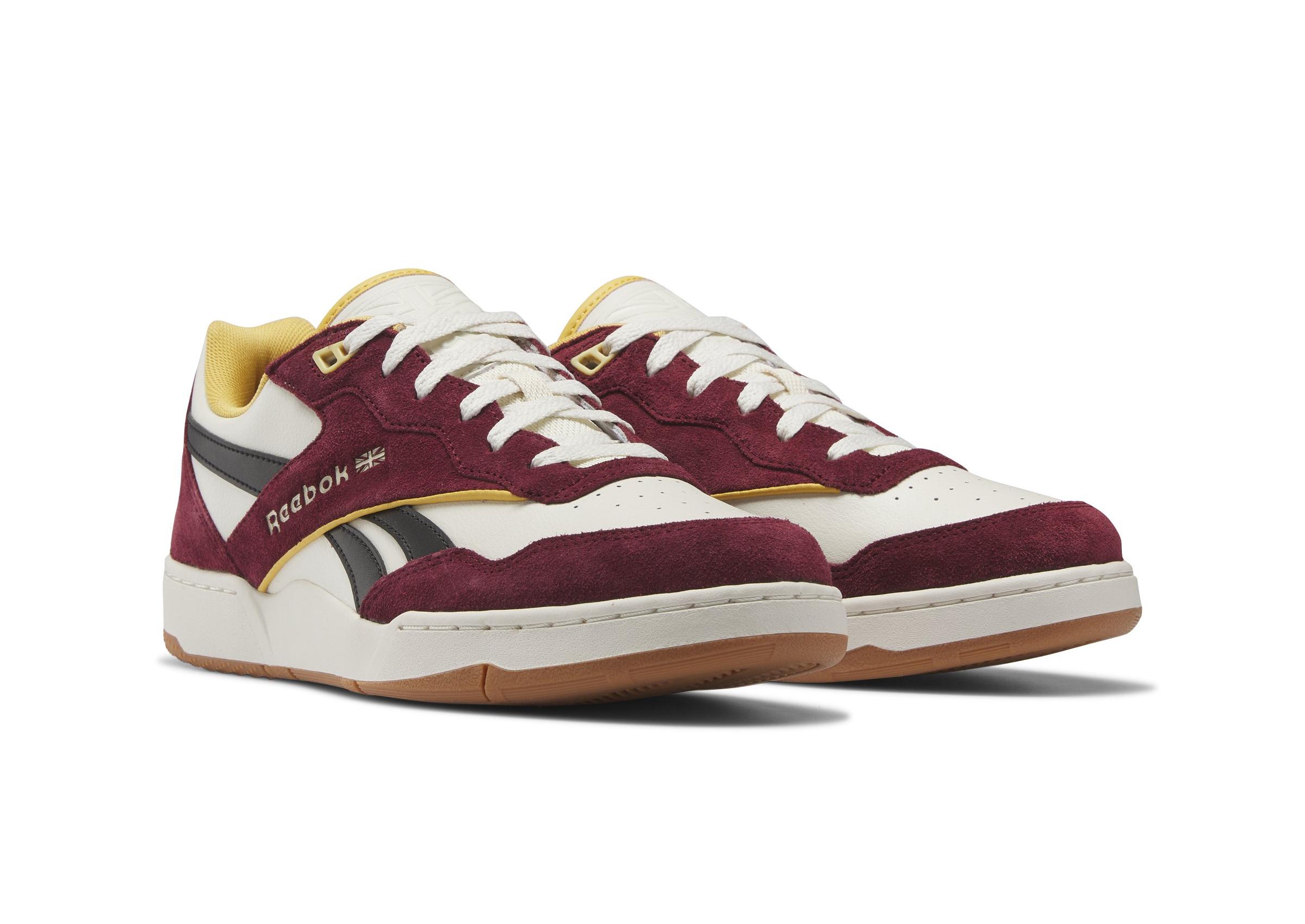 Reebok BB 4000 II "Vintage Chalk/Classic Burgundy/Core Black" side by side