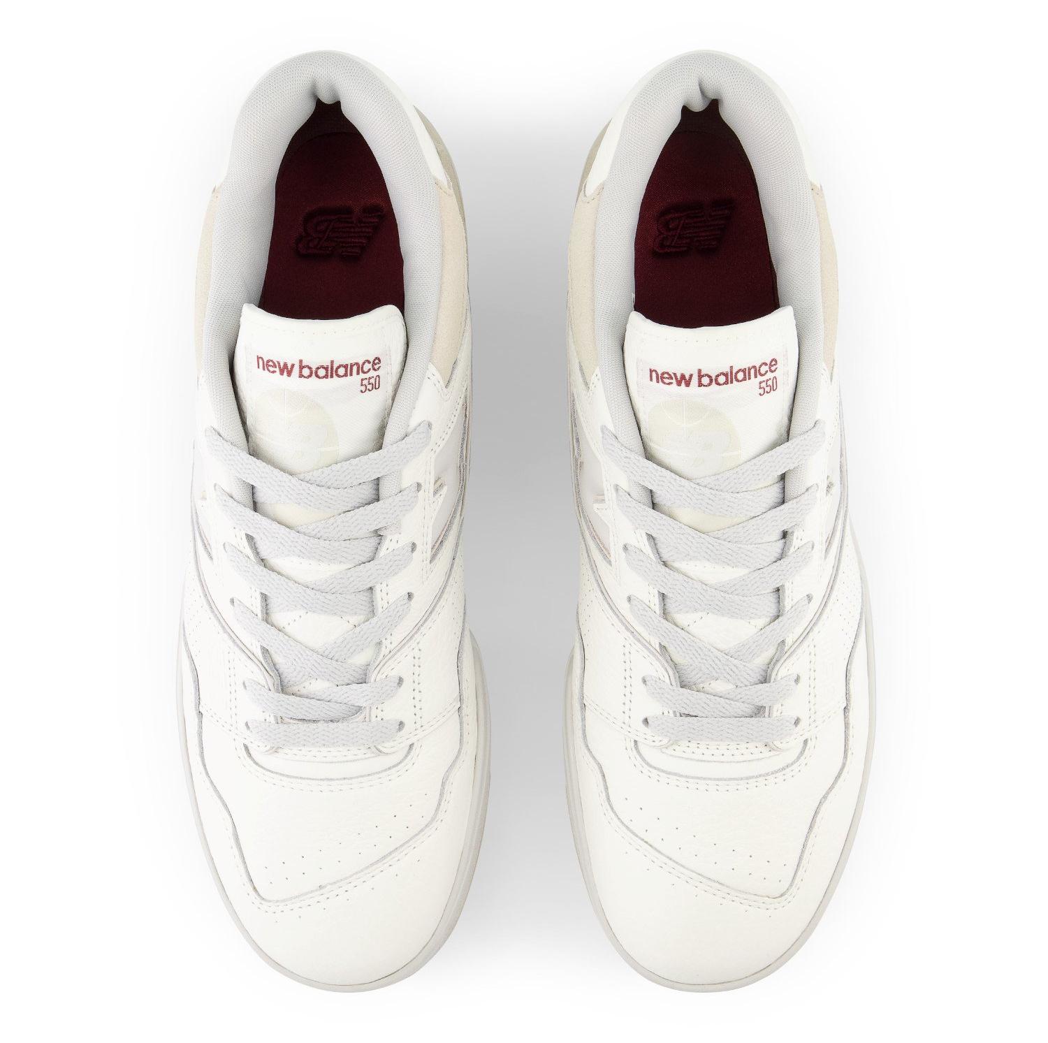 New Balance 550 "Cream/Silver" Unisex Shoe Launching 12/30 top view