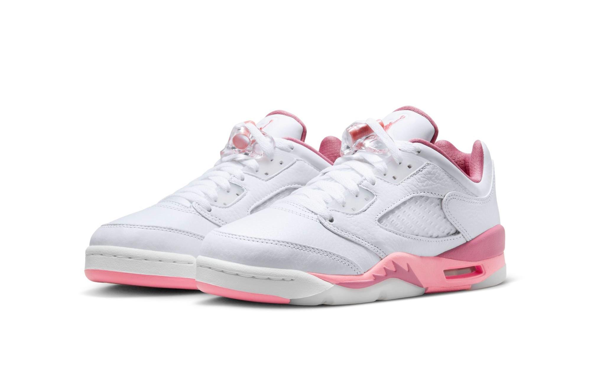 Jordan 5 clearance pink and white