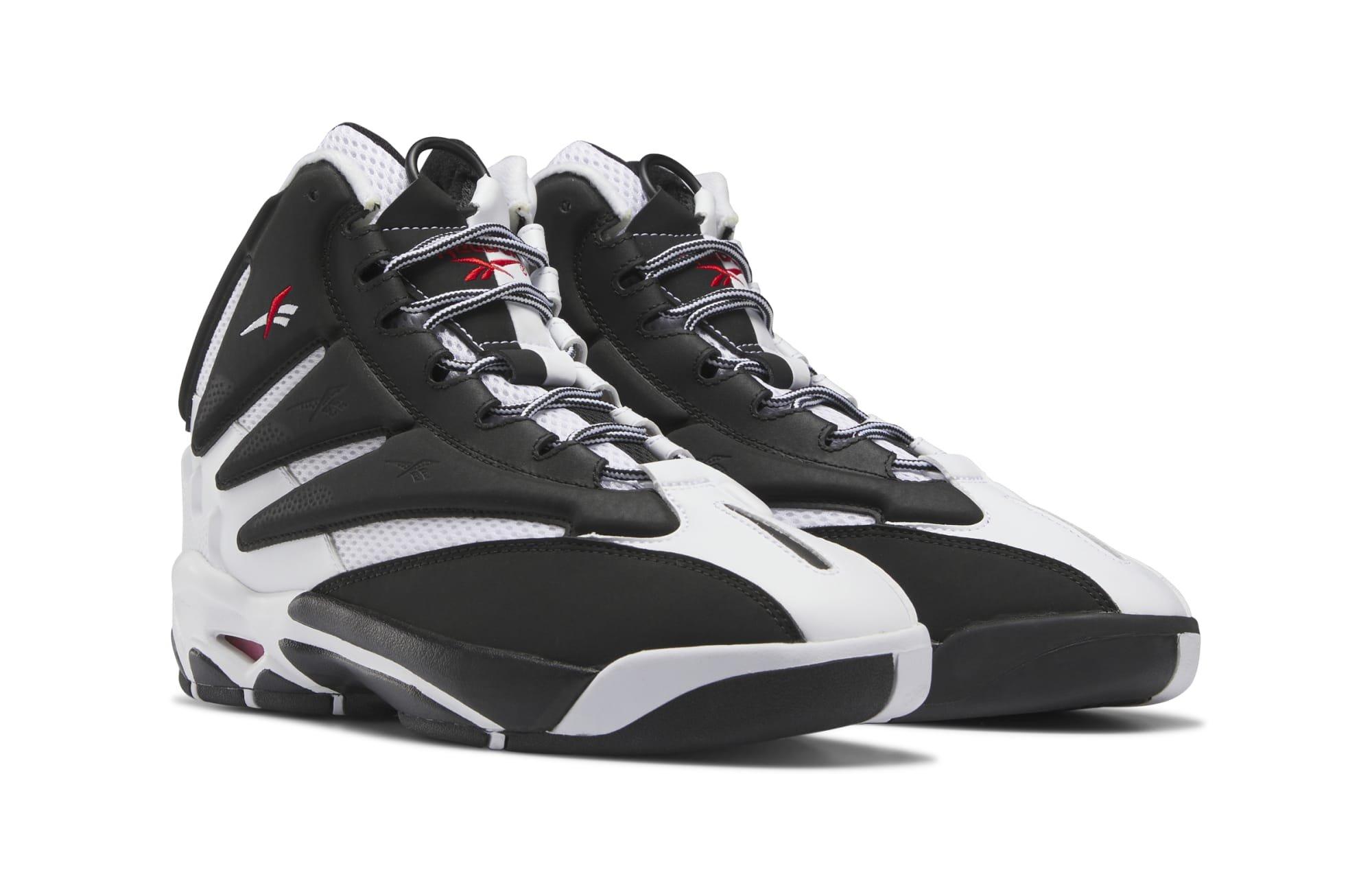 Reebok The Blast "Core Black/Ftwr White/Vector Red" Men's Basketball Shoe Launching 3/3 side by side