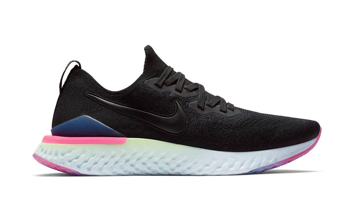 Sneakers Release- Epic React Flyknit “Black/Pink” Mens Running Shoe