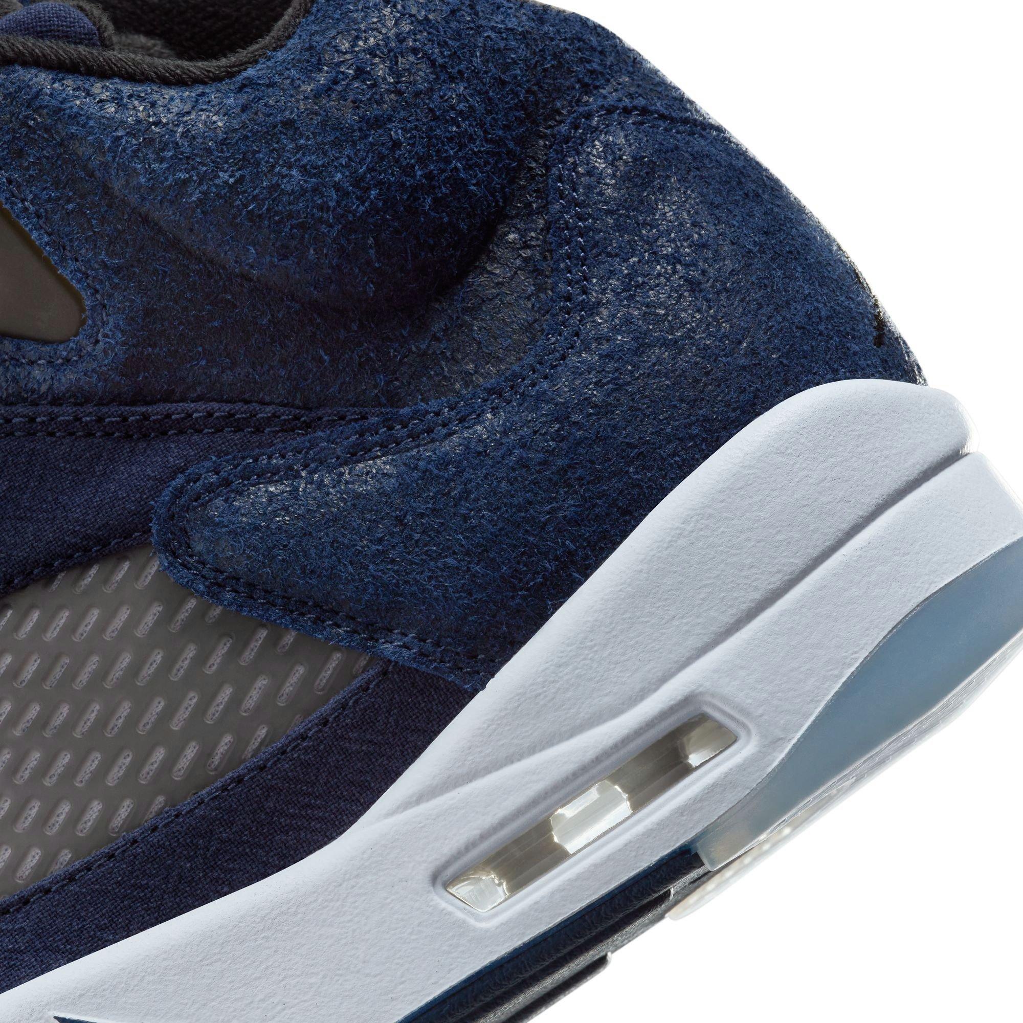Jordan 5 Retro SE “Navy” Men's Shoe, ankle and midsole window unit close up