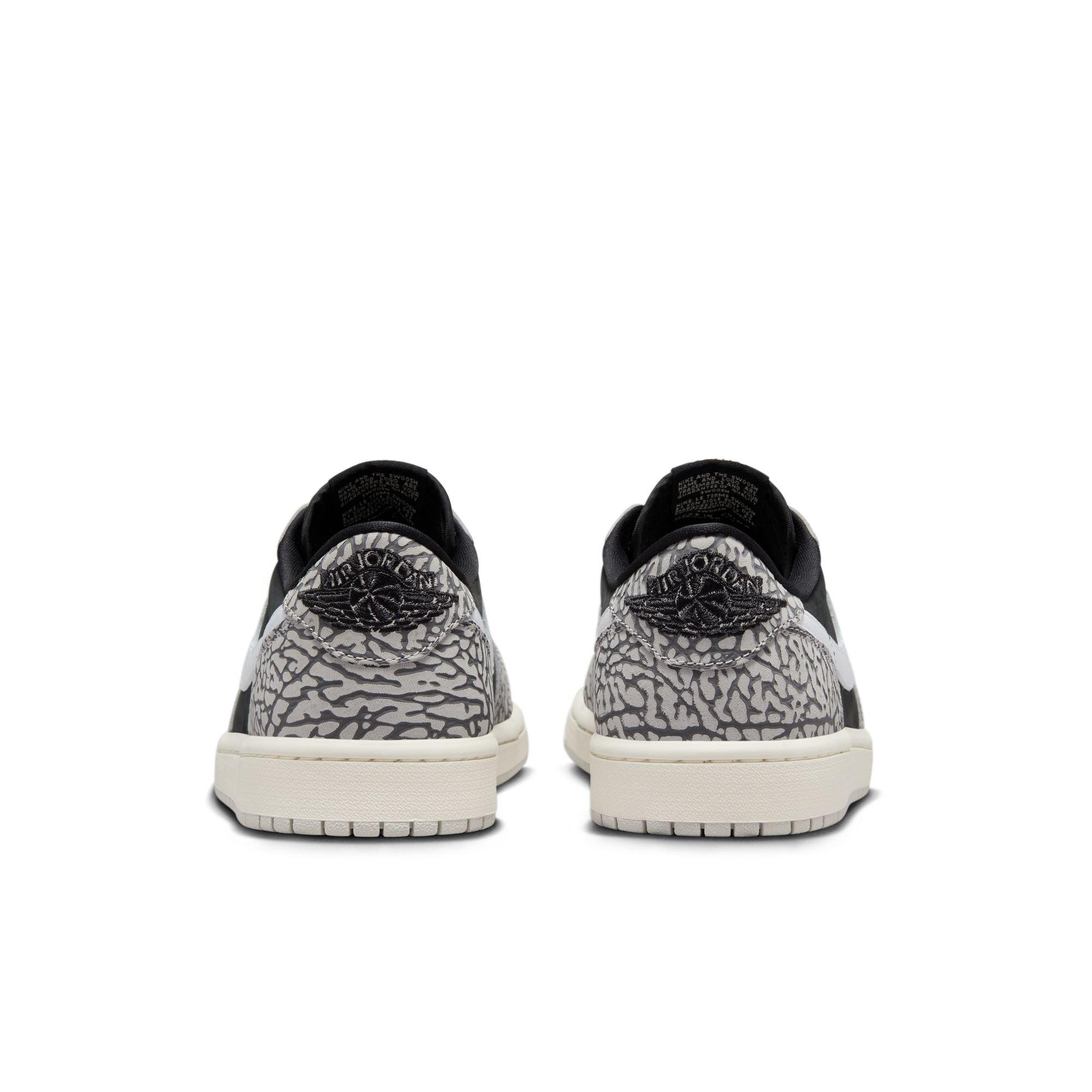  Jordan 1 Low OG "Black Cement" Men's & Grade School Kids' Shoe