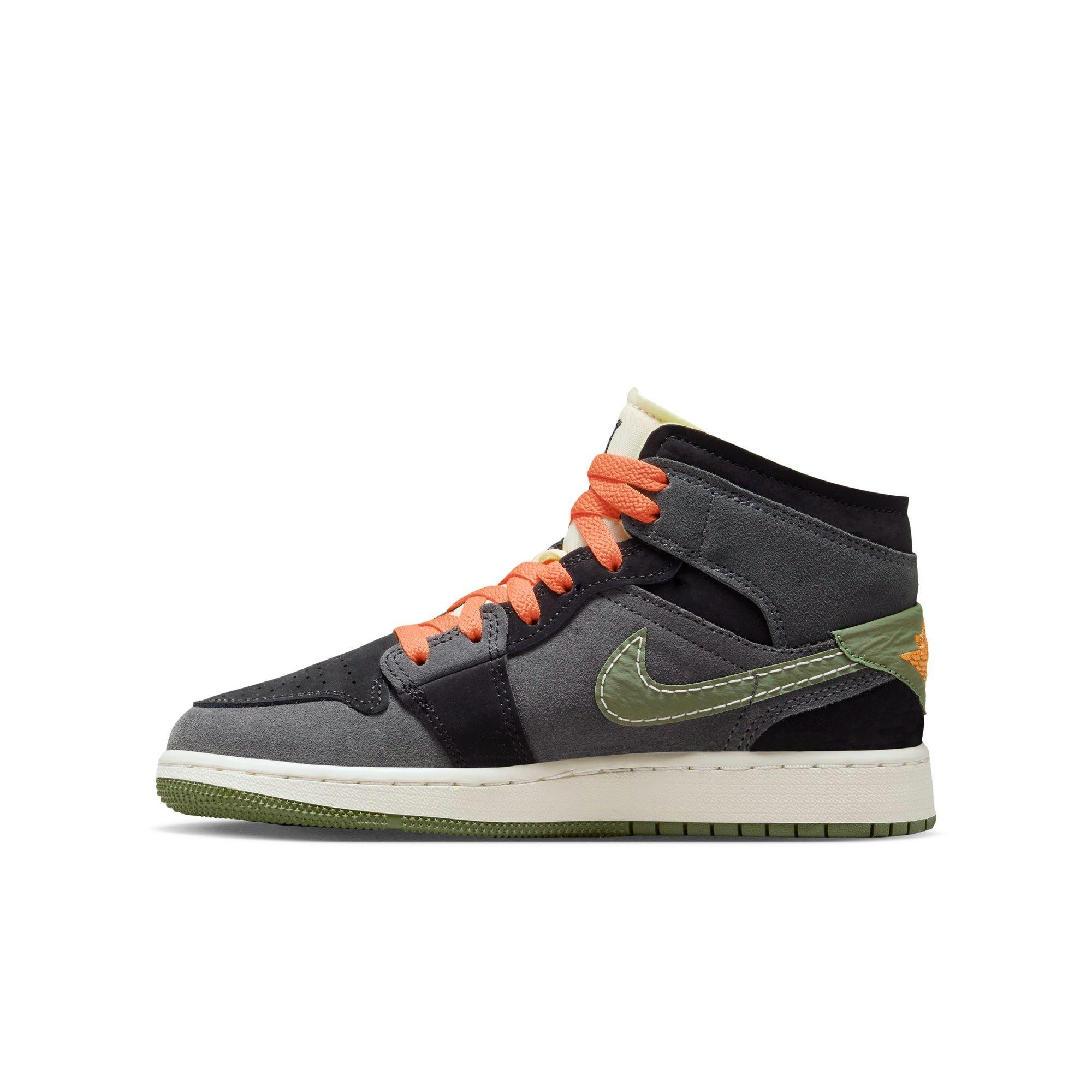 Jordan 1 Mid Craft "Sky J Olive" Left Shoe