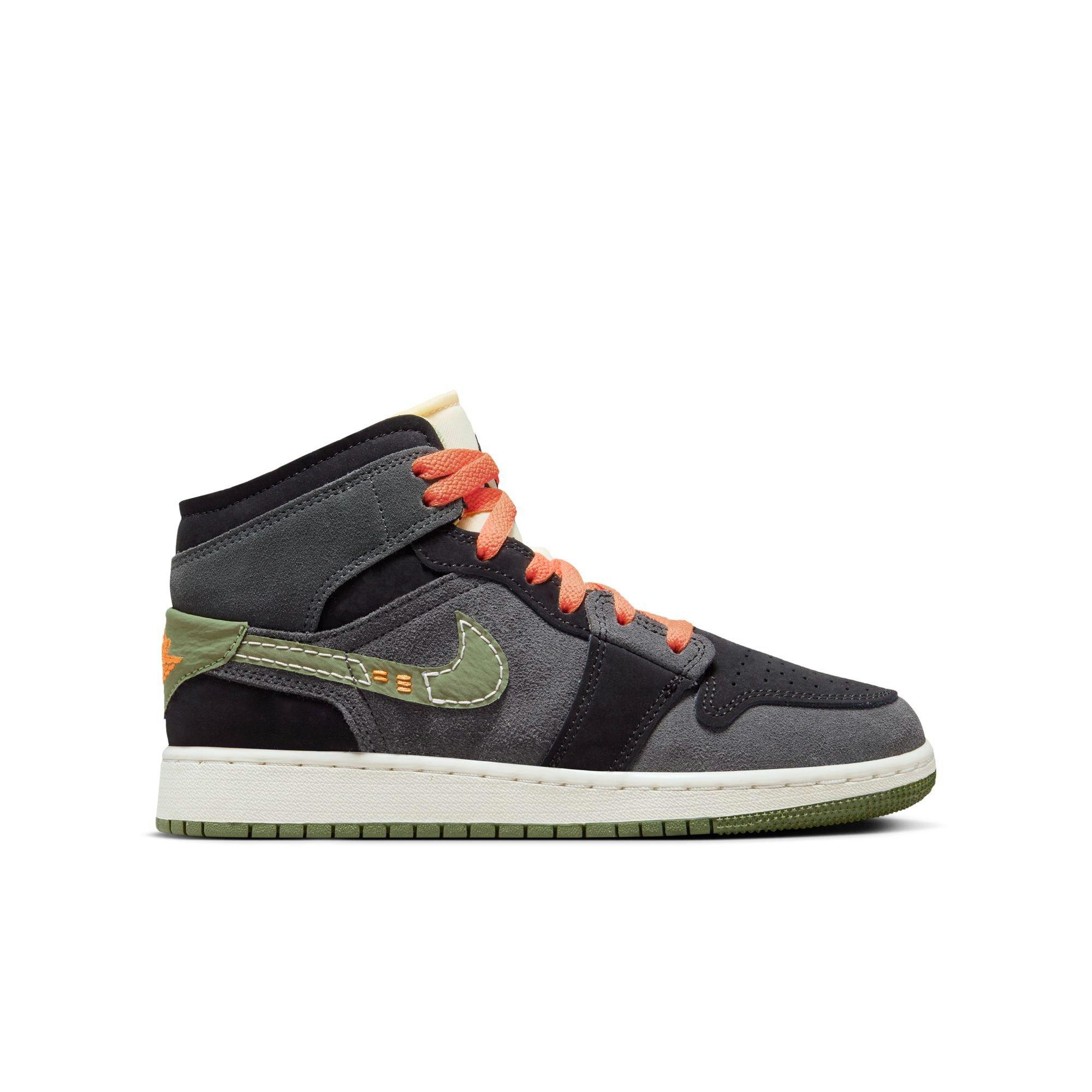 Jordan 1 Mid Craft "Sky J Olive" Right Shoe
