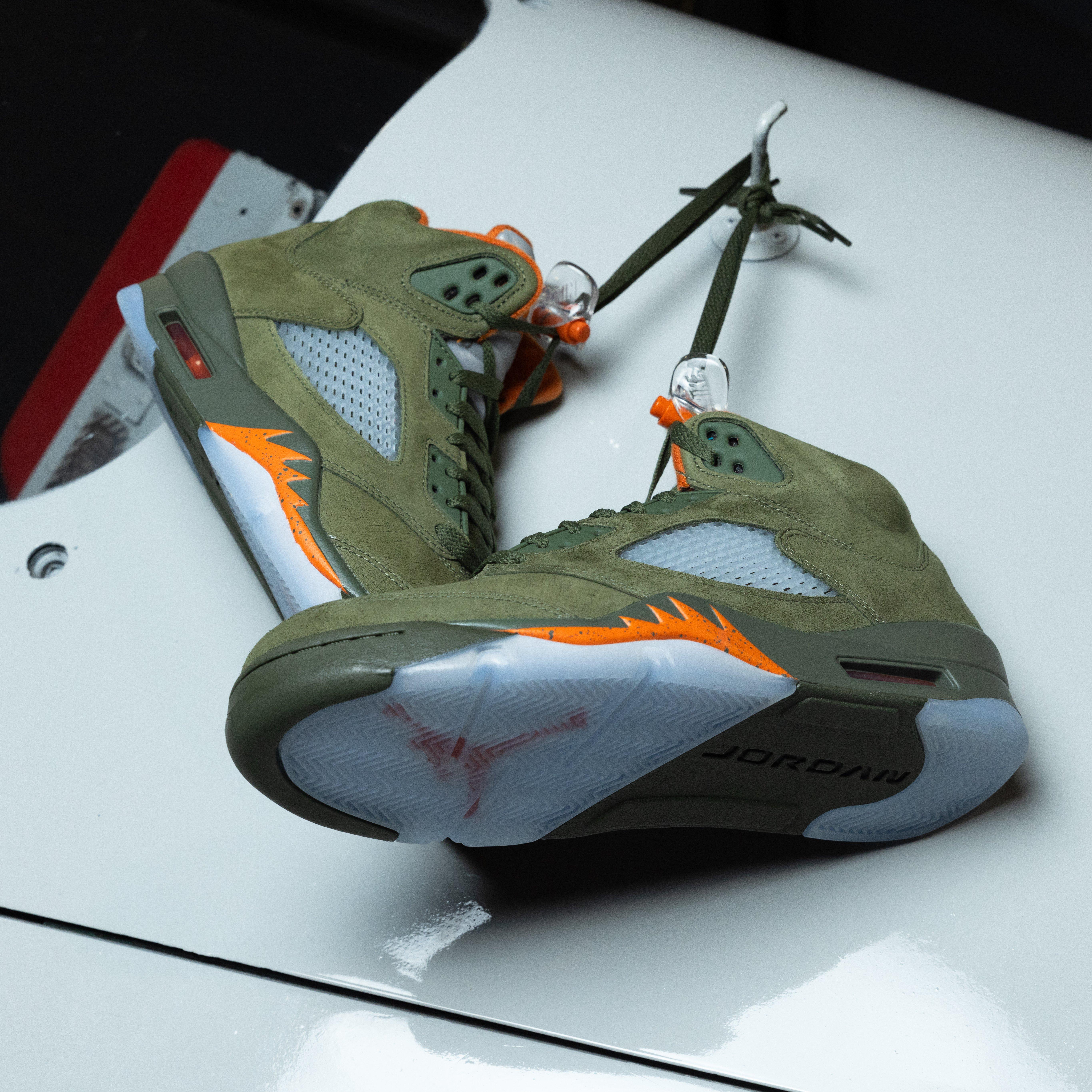 Jordan 5 best sale army green