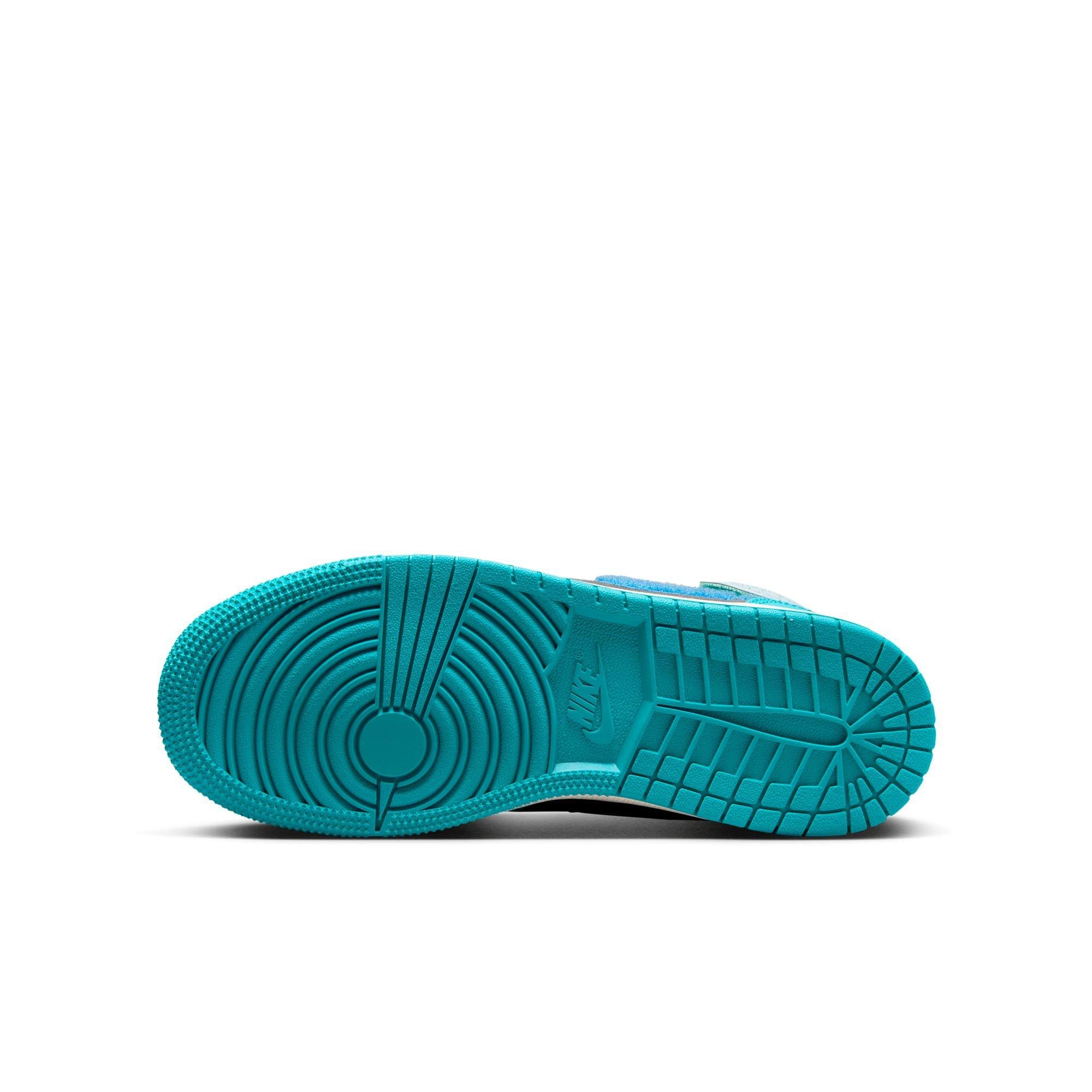 Kids' Air Jordan 1 Mid "Aqua" Outsole