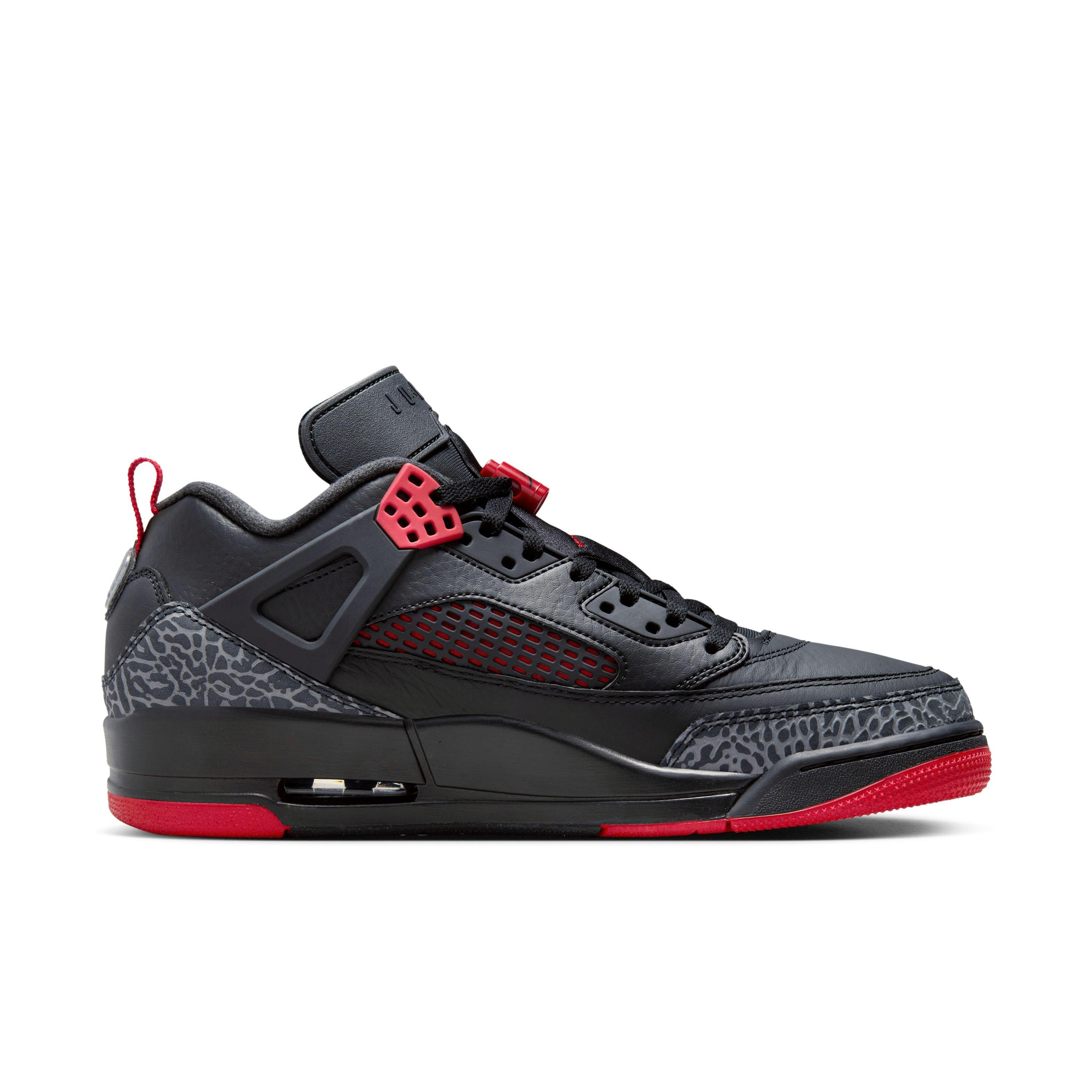 Jordan Spizike Low “Bred” Left Shoe Inner Side Profile