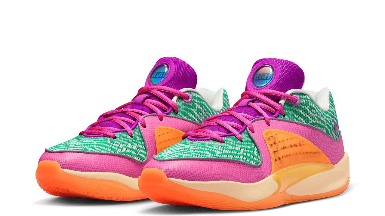 Kd purple on sale and green shoes