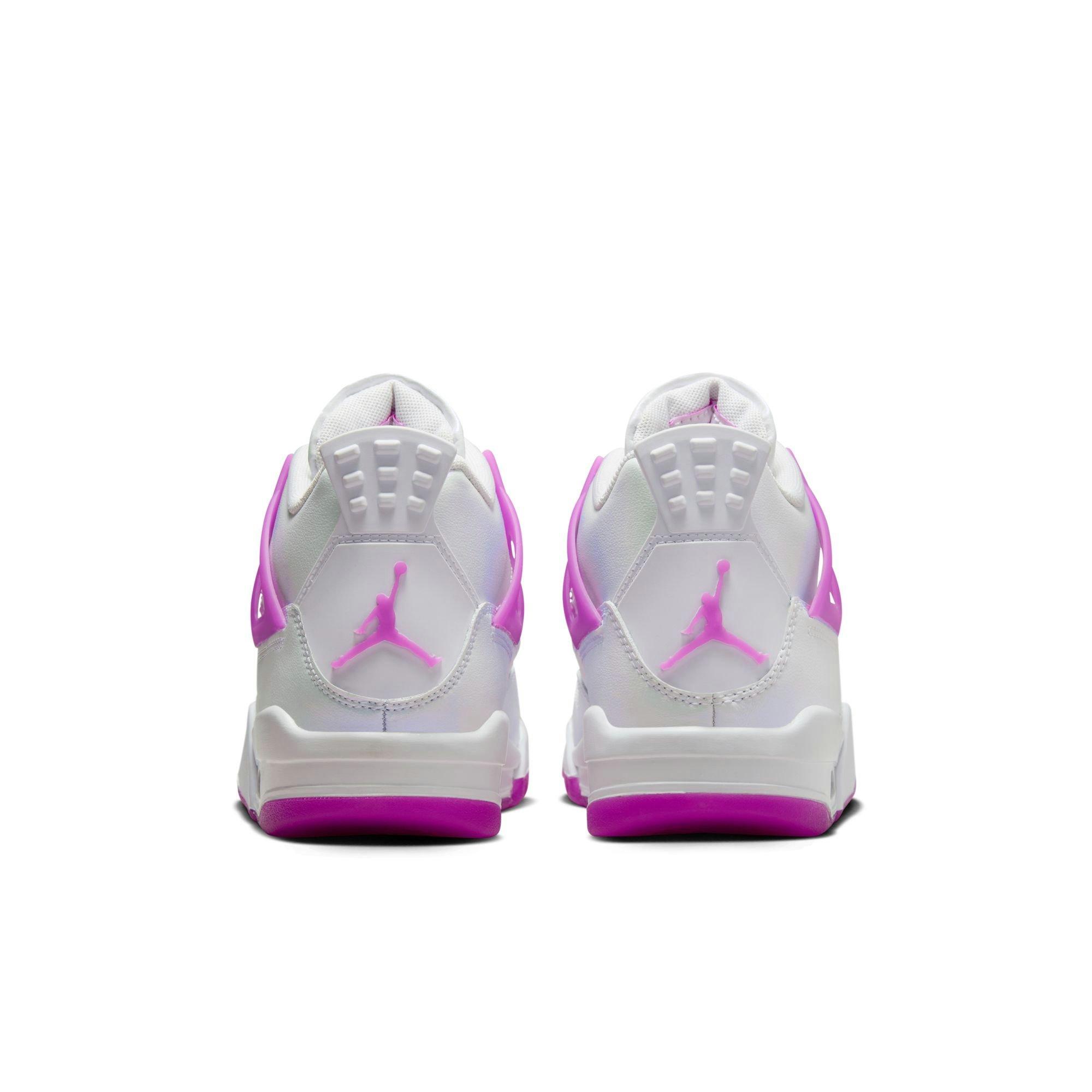 Kids' Air Jordan 4 Retro "Hyper Violet" Heels