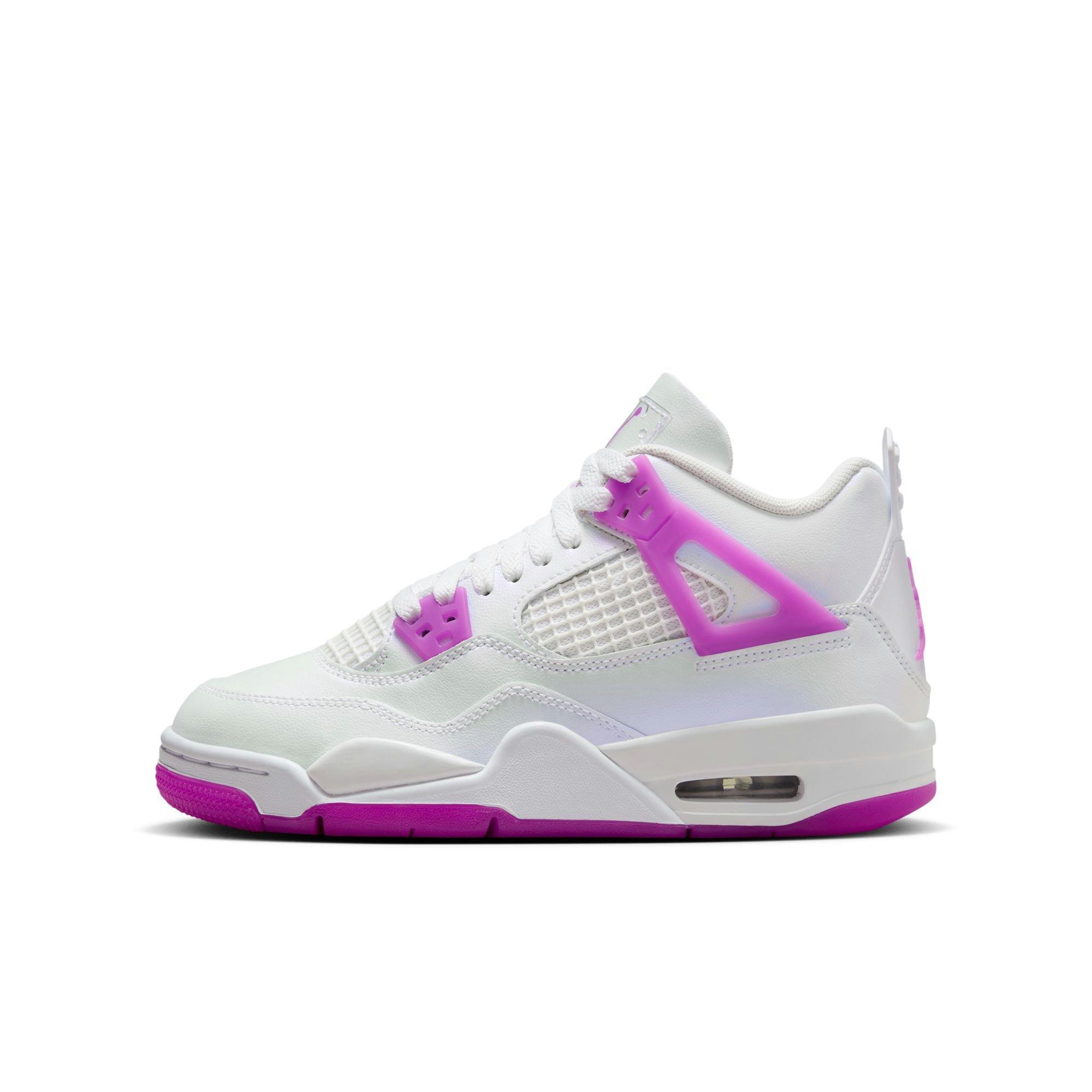 Kids' Air Jordan 4 Retro "Hyper Violet" Left Shoe Side Profile