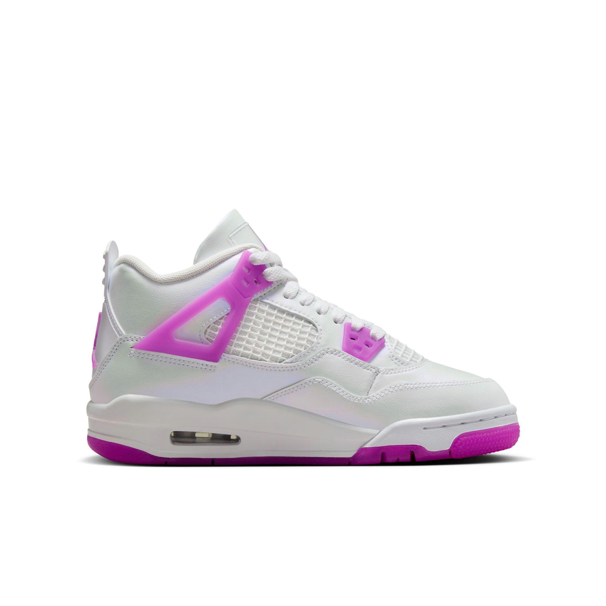 Kids' Air Jordan 4 Retro "Hyper Violet" Left Shoe Inner Side