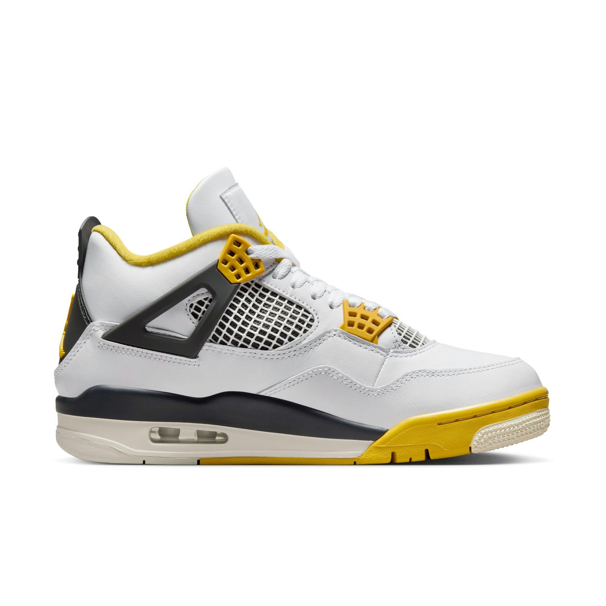 Women's Air Jordan 4 Retro "Vivid Sulfur" Left Shoe Inner Side Profile