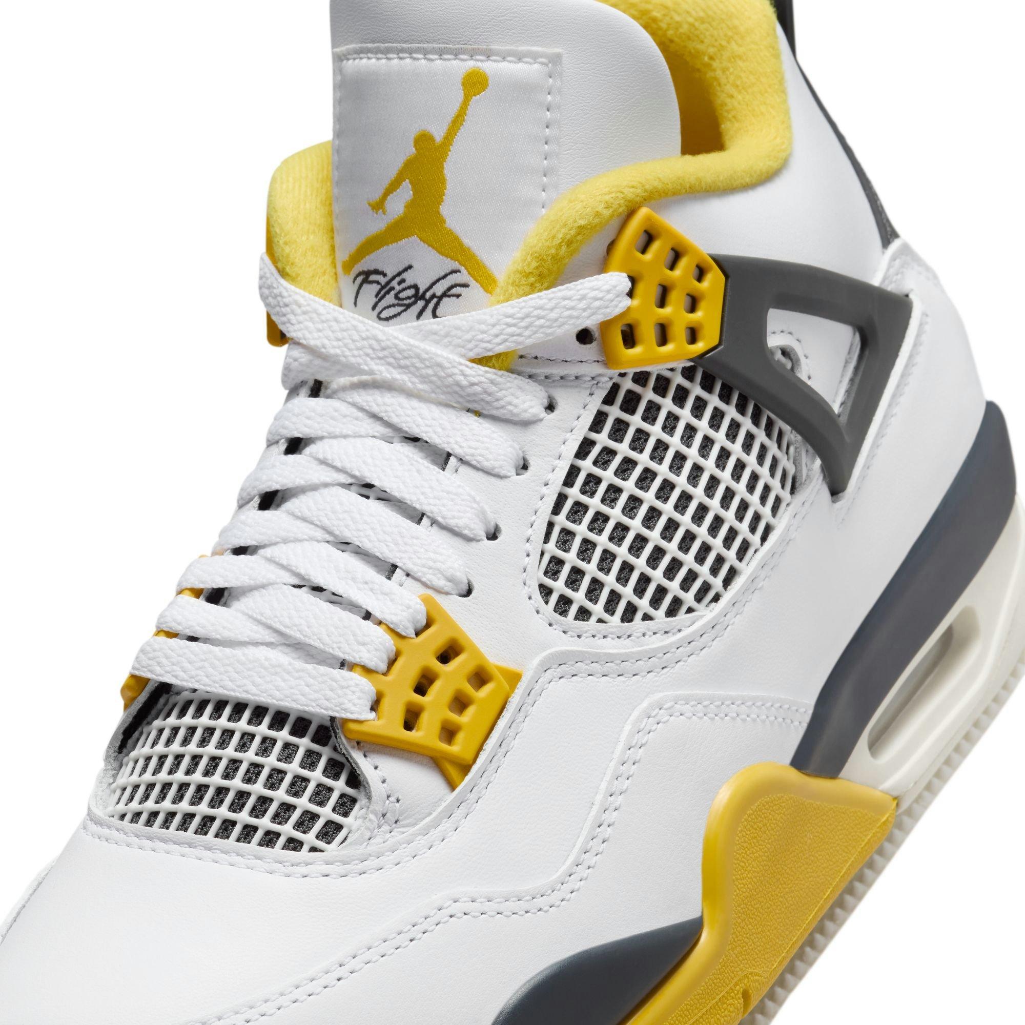 Women's Air Jordan 4 Retro "Vivid Sulfur" Upper Tongue and Laces