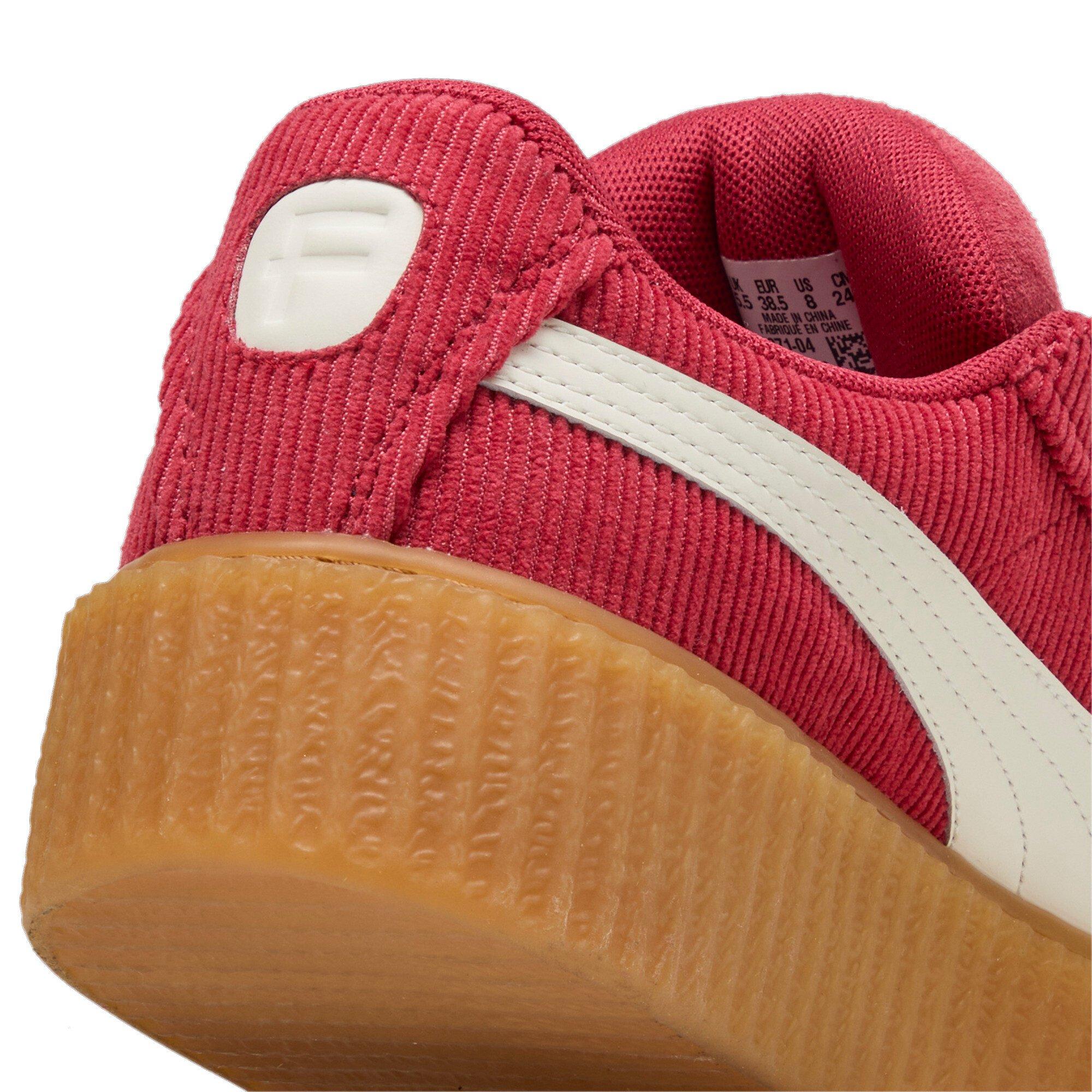 PUMA x Fenty Creeper Phatty "Red/White" Heel Details