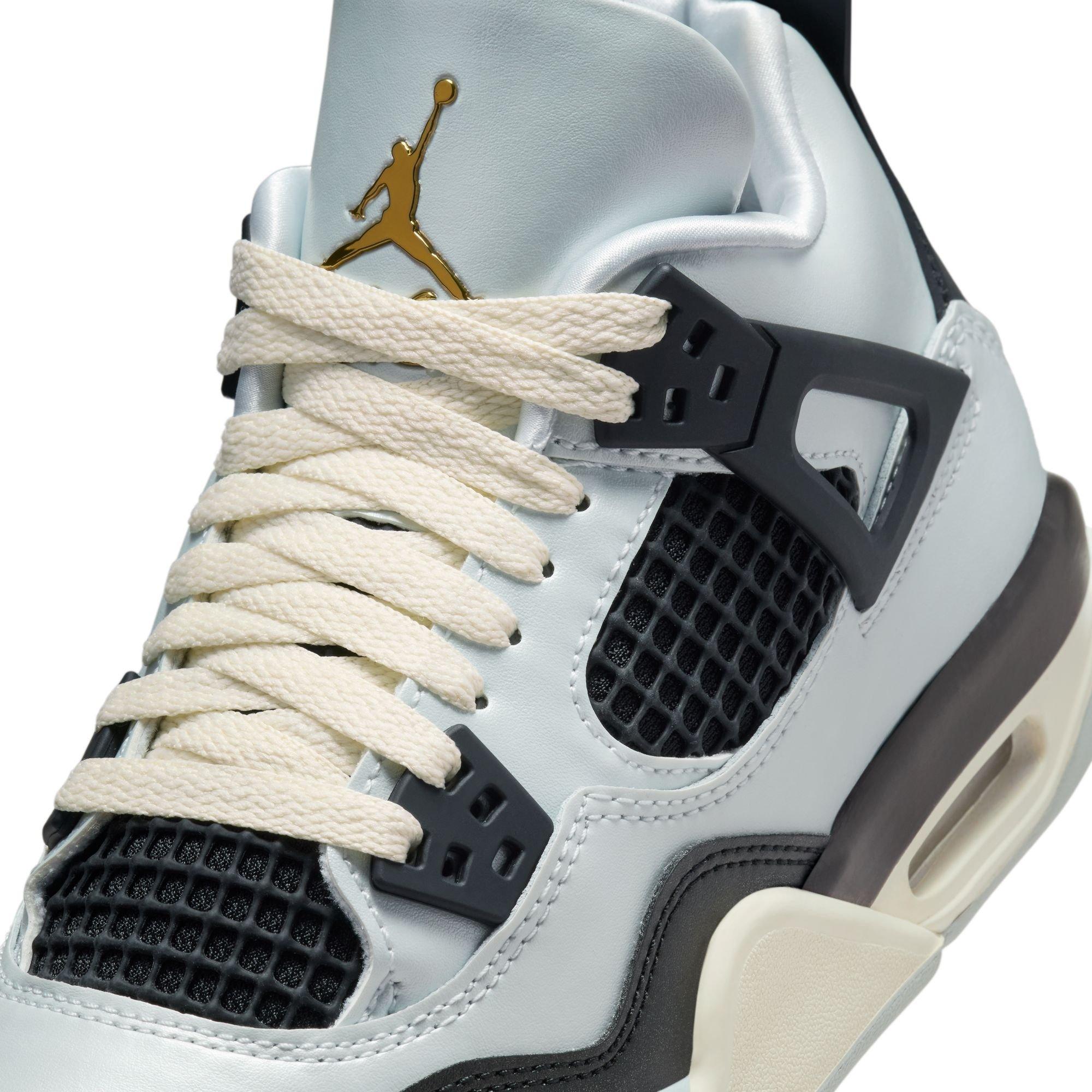 Jordan 4 Retro "Pure Platinum" Grade School Kids' Shoe Lacing