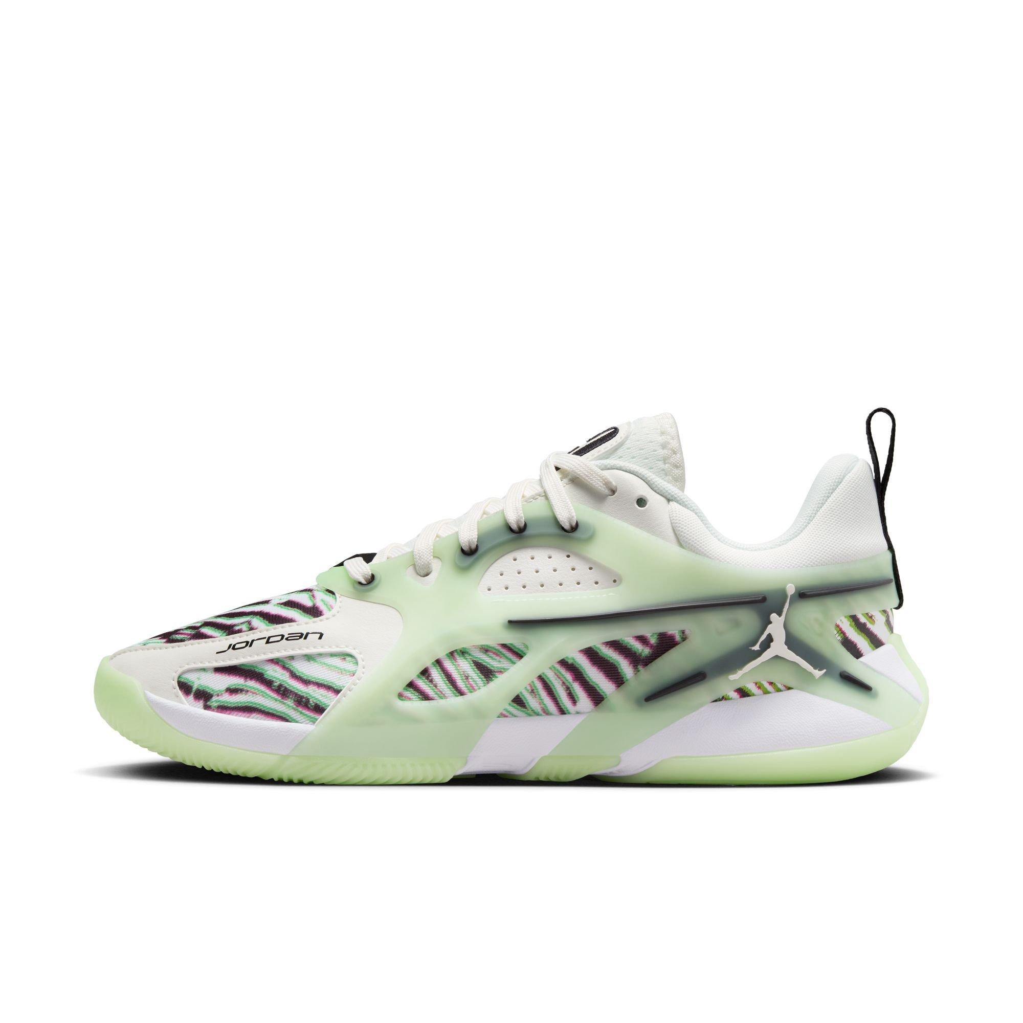 Jordan Heir "Vapor Green" Women's Basketball Shoe Left Side of Shoe