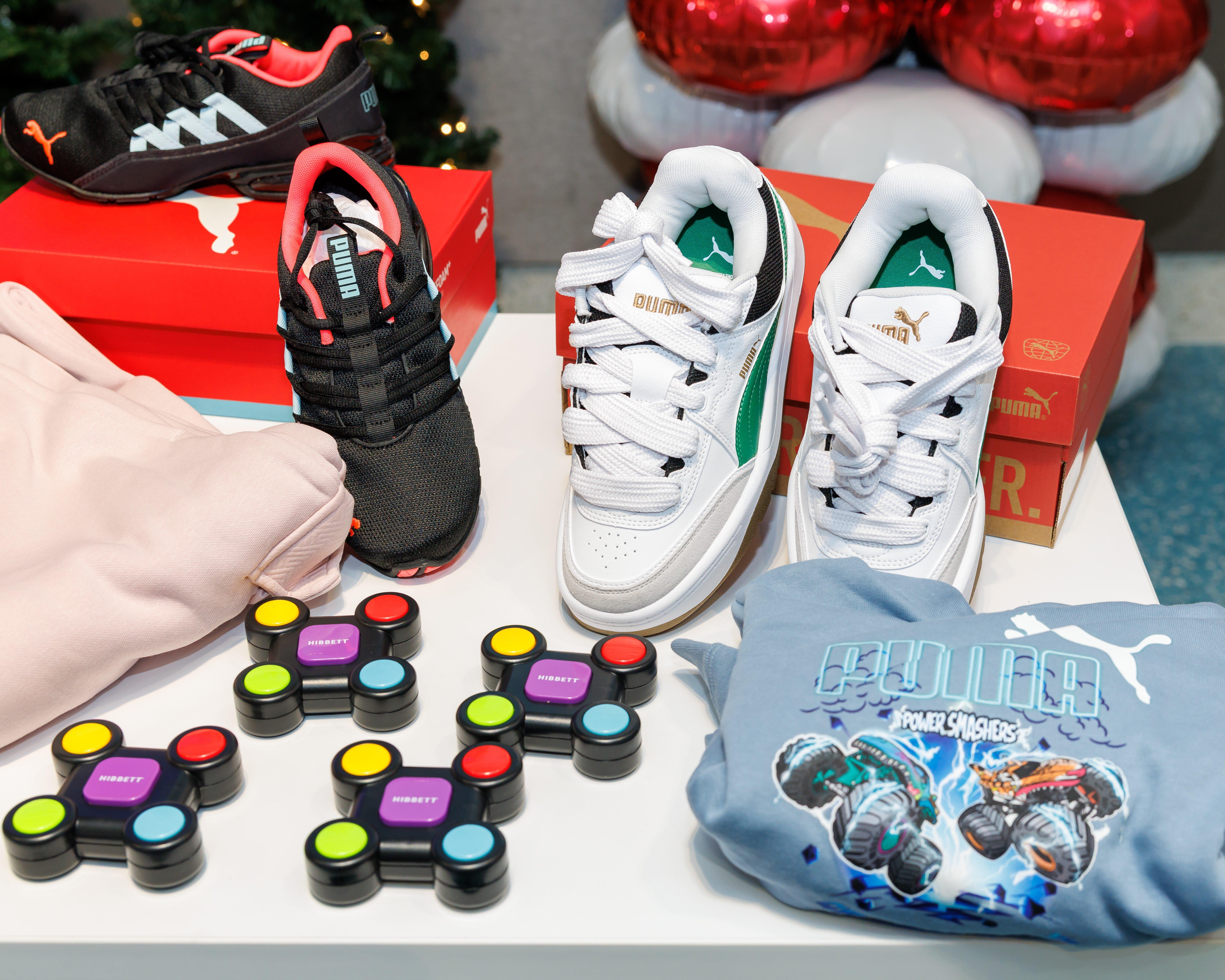 Puma apparel and sneakers