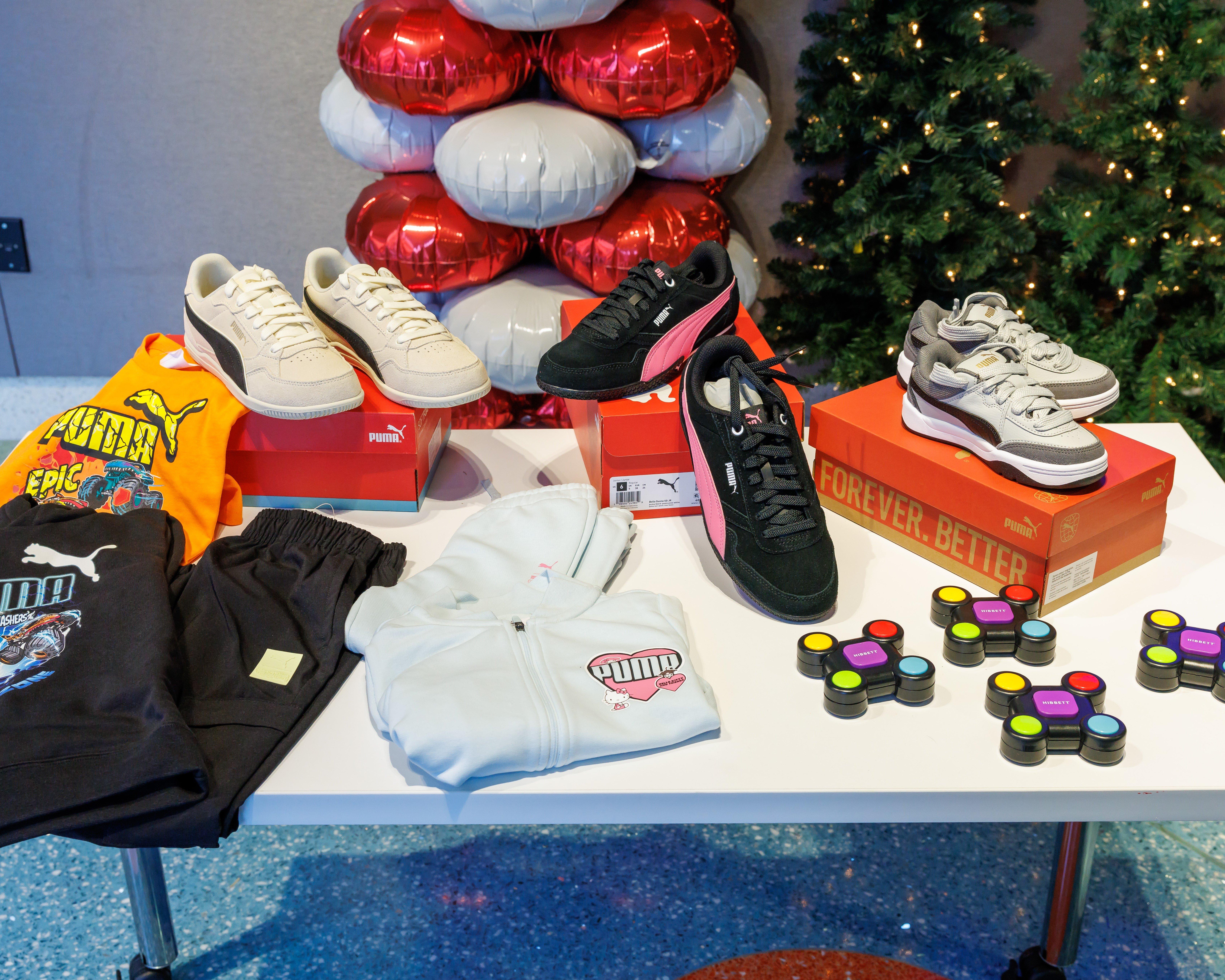 Puma apparel and sneakers