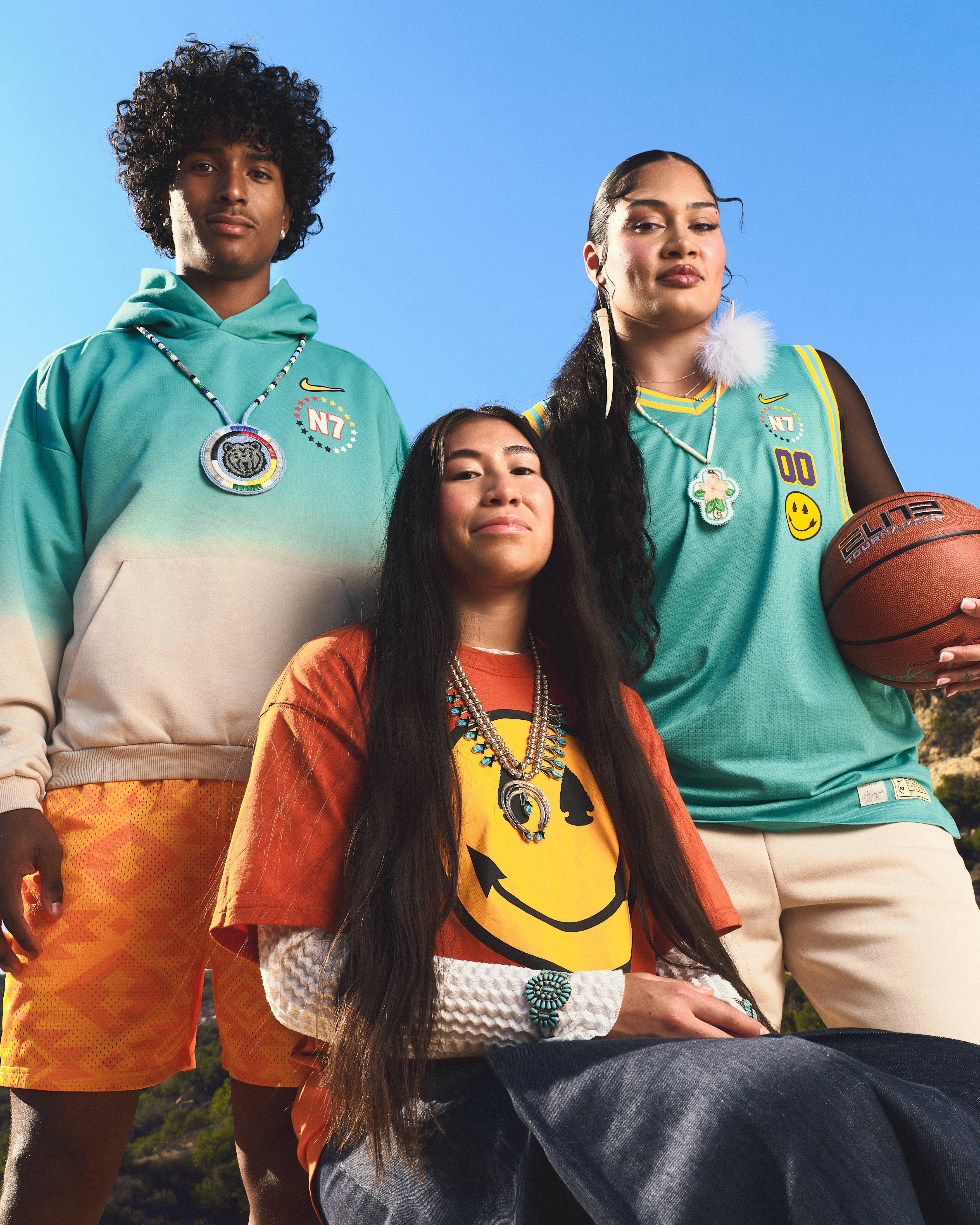 Indigenious-basketball-players-wearing-nike-7-7-holiday-collection-2026