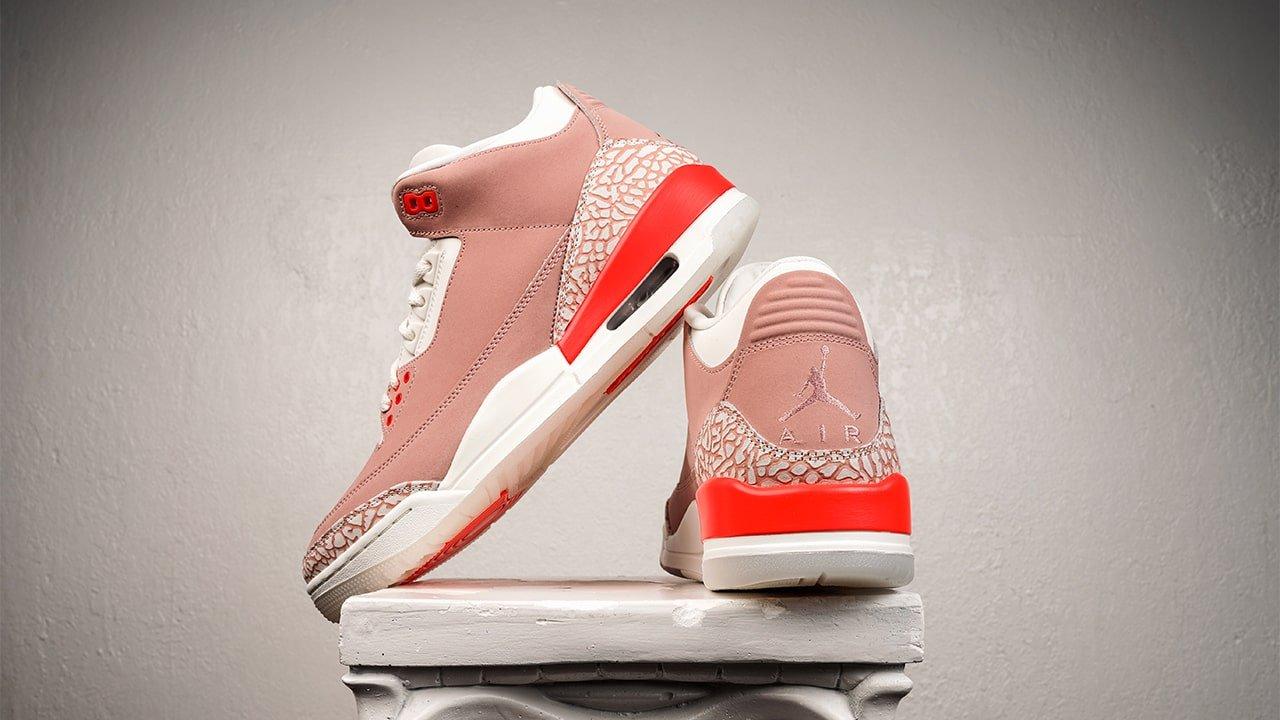Sneakers Release Jordan 3 Retro Rust Pink Rust Pink Bright Crimson Sail Women S Exclusive Launching 5