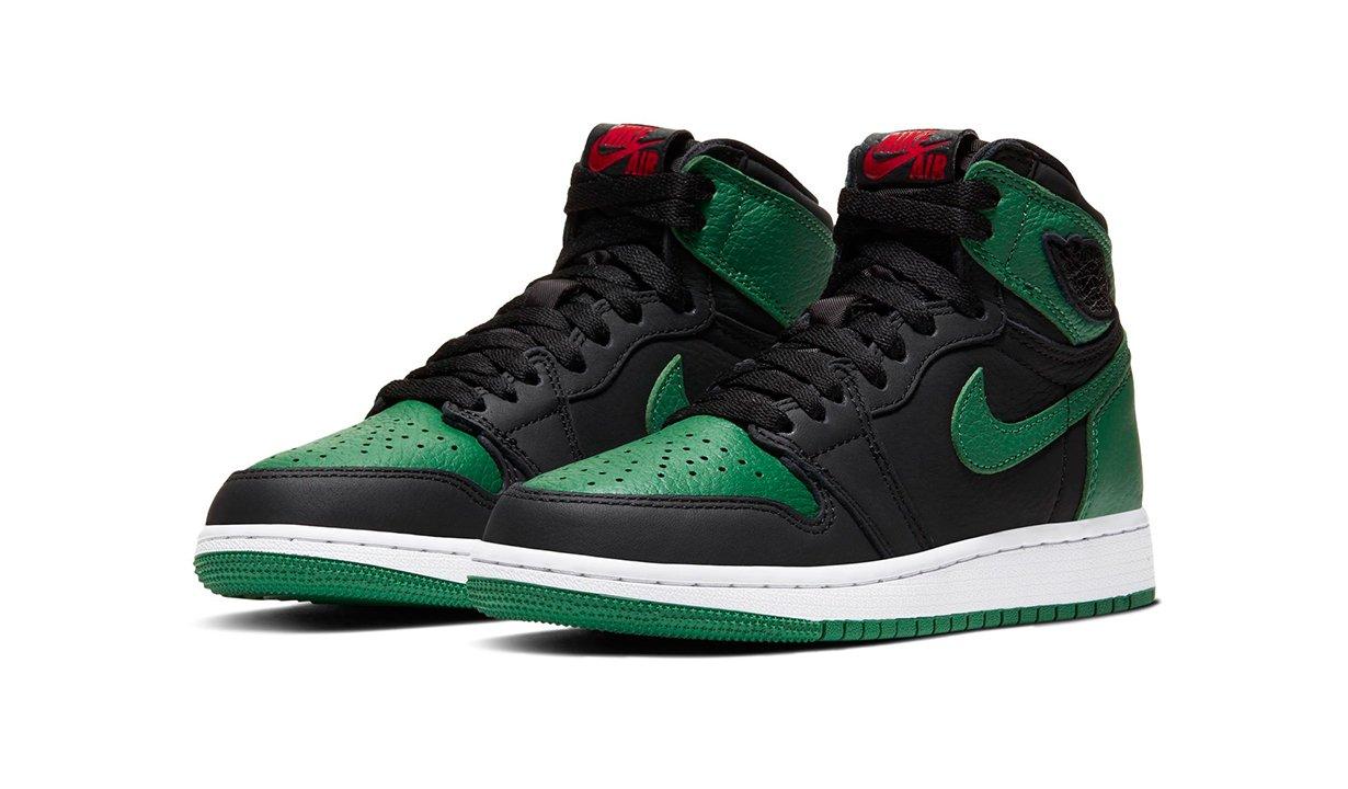 all green jordan 1s