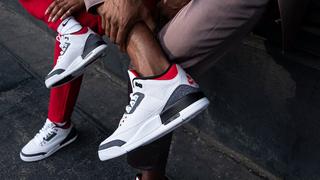 Sneakers Release &#8211; Jordan 3 Retro SE &#8220;Fire Red Denim&#8221; White/Fire Red/Black Men&#8217;s and Kids&#8217; Basketball Shoe