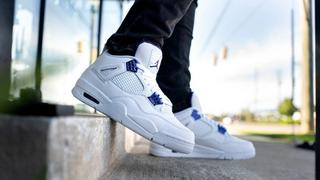 JORDAN RETRO 4 METALLIC WHITE