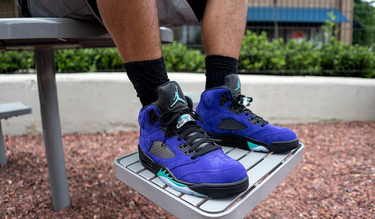 grape jordan fives