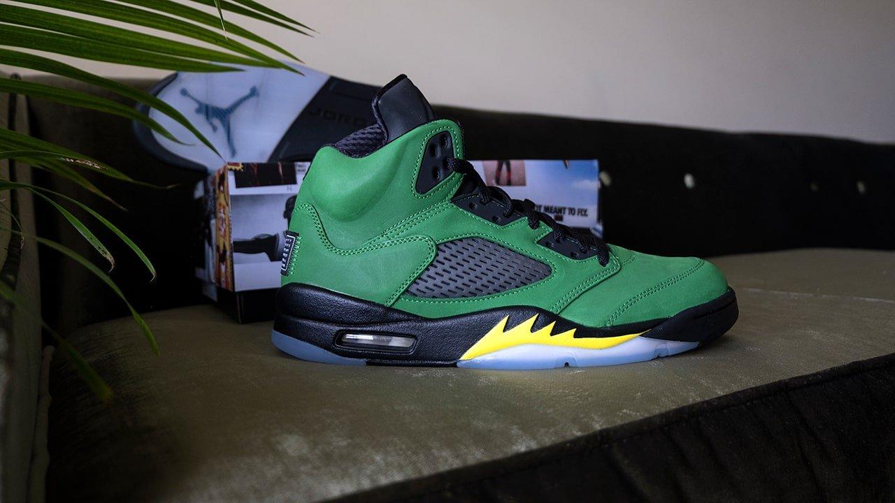 Green and shop yellow jordans